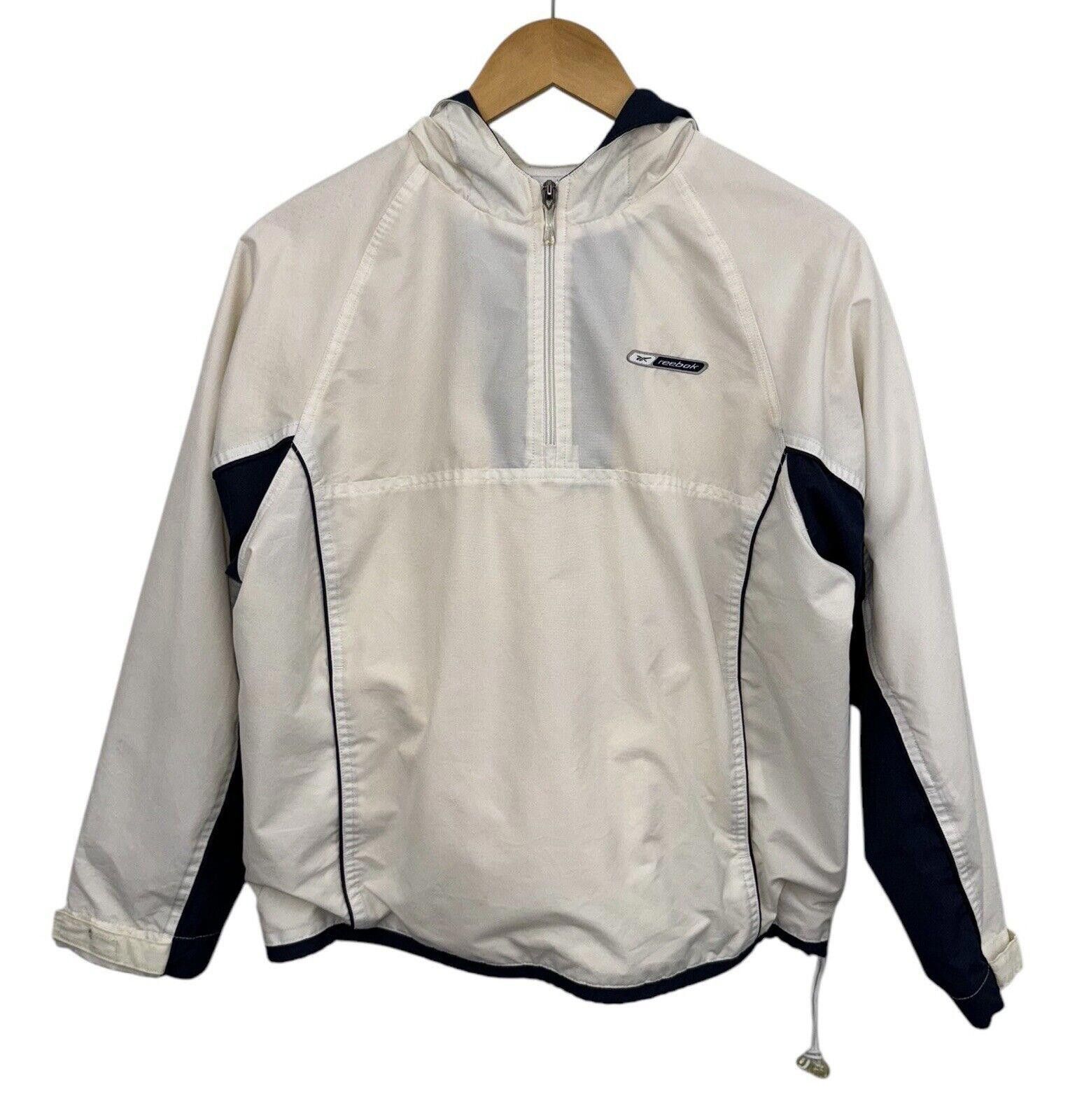 Reebok Vintage Reebok 1/4 Zip White Blue Adjustable Jacket Womens 8 Size M / US 6-8 / IT 42-44 - 1 Thumbnail