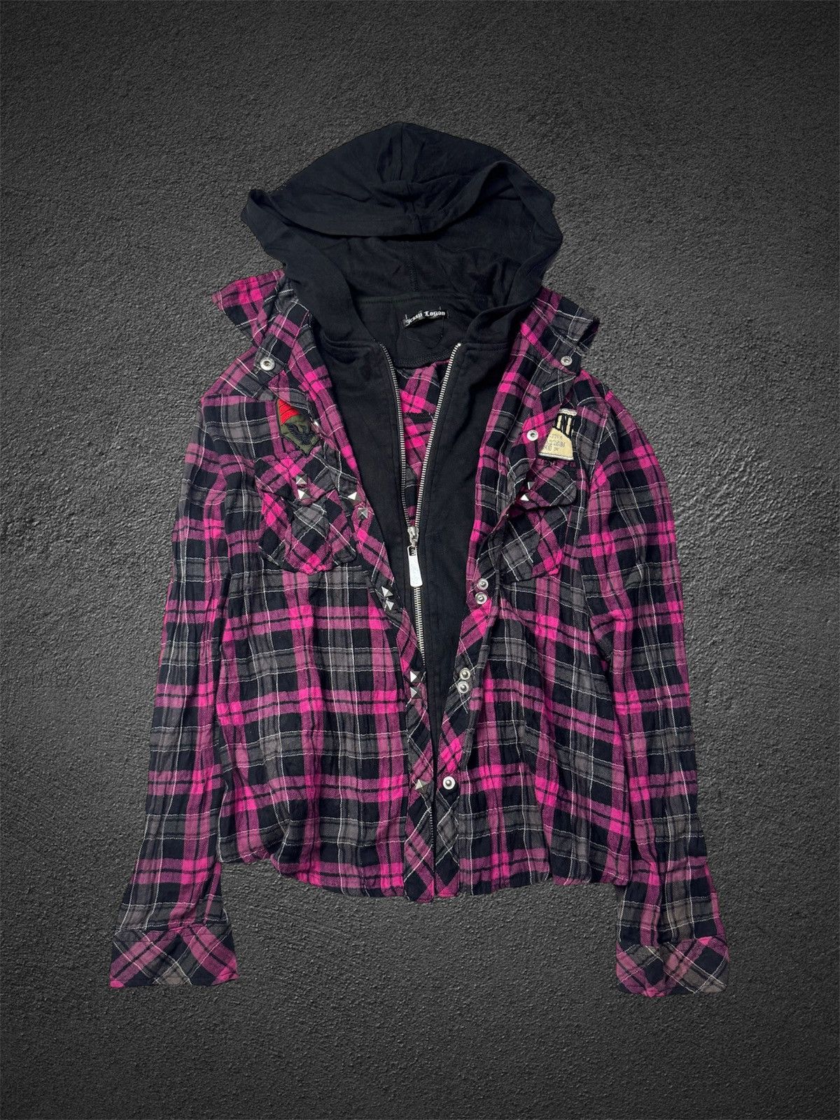 If Six Was Nine Double Layers Hoodie Button Shirt Japanese Jessy Logan Size US S / EU 44-46 / 1 - 1 Thumbnail