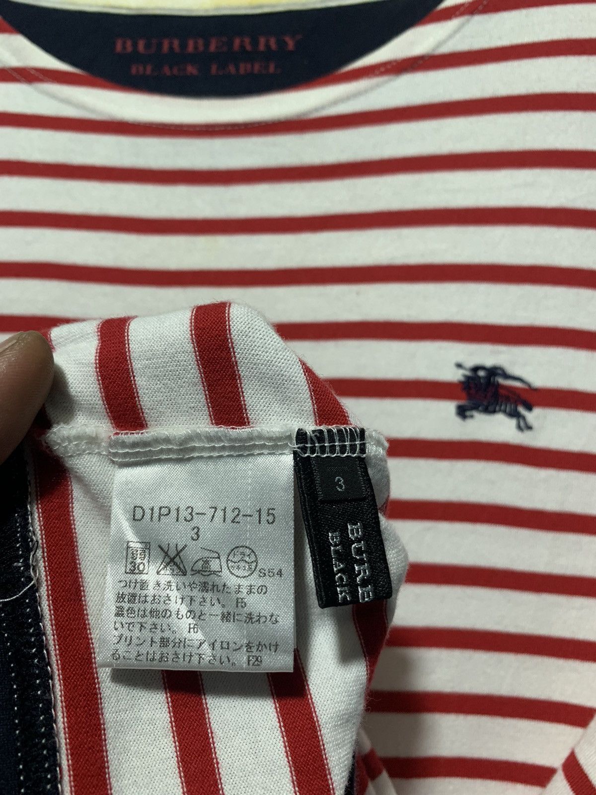 Burberry Burberry black label stripe t-shirt Size US M / EU 48-50 / 2 - 8 Thumbnail