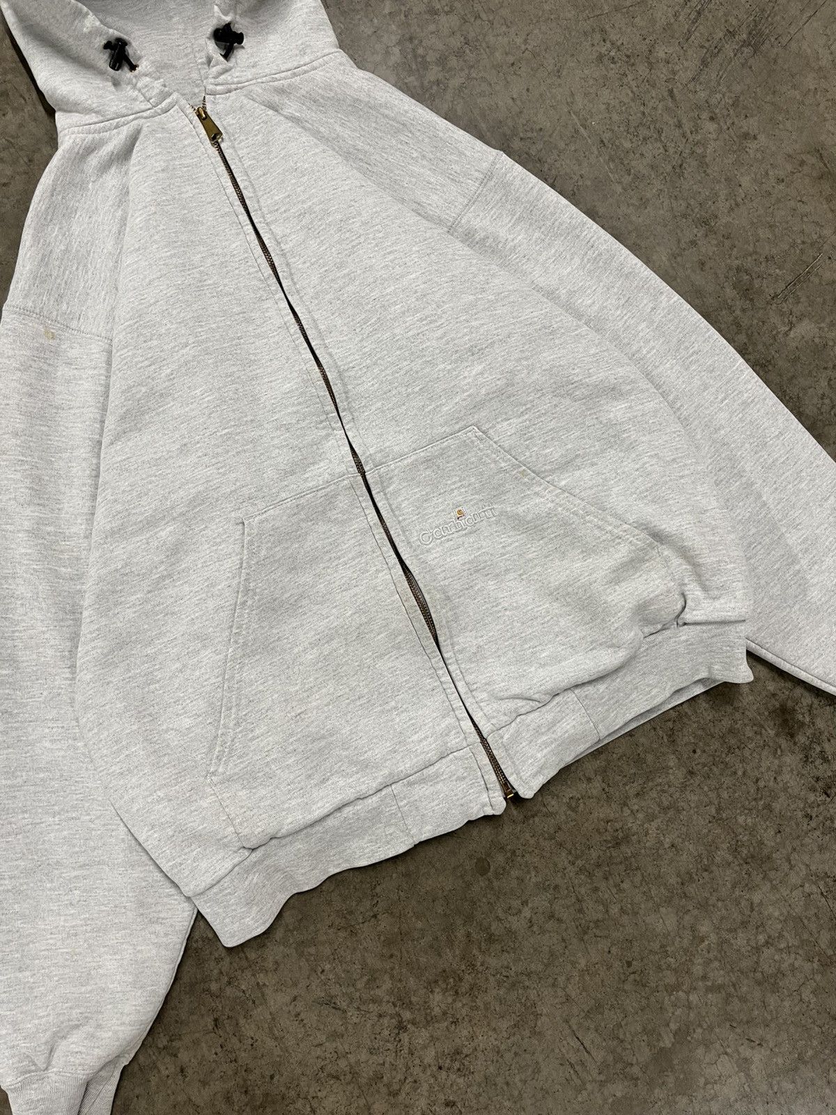 Carhartt × Vintage Carhartt zip up thermal lined vintage hoodie streetwear hype Size US XL / EU 56 / 4 - 4 Thumbnail