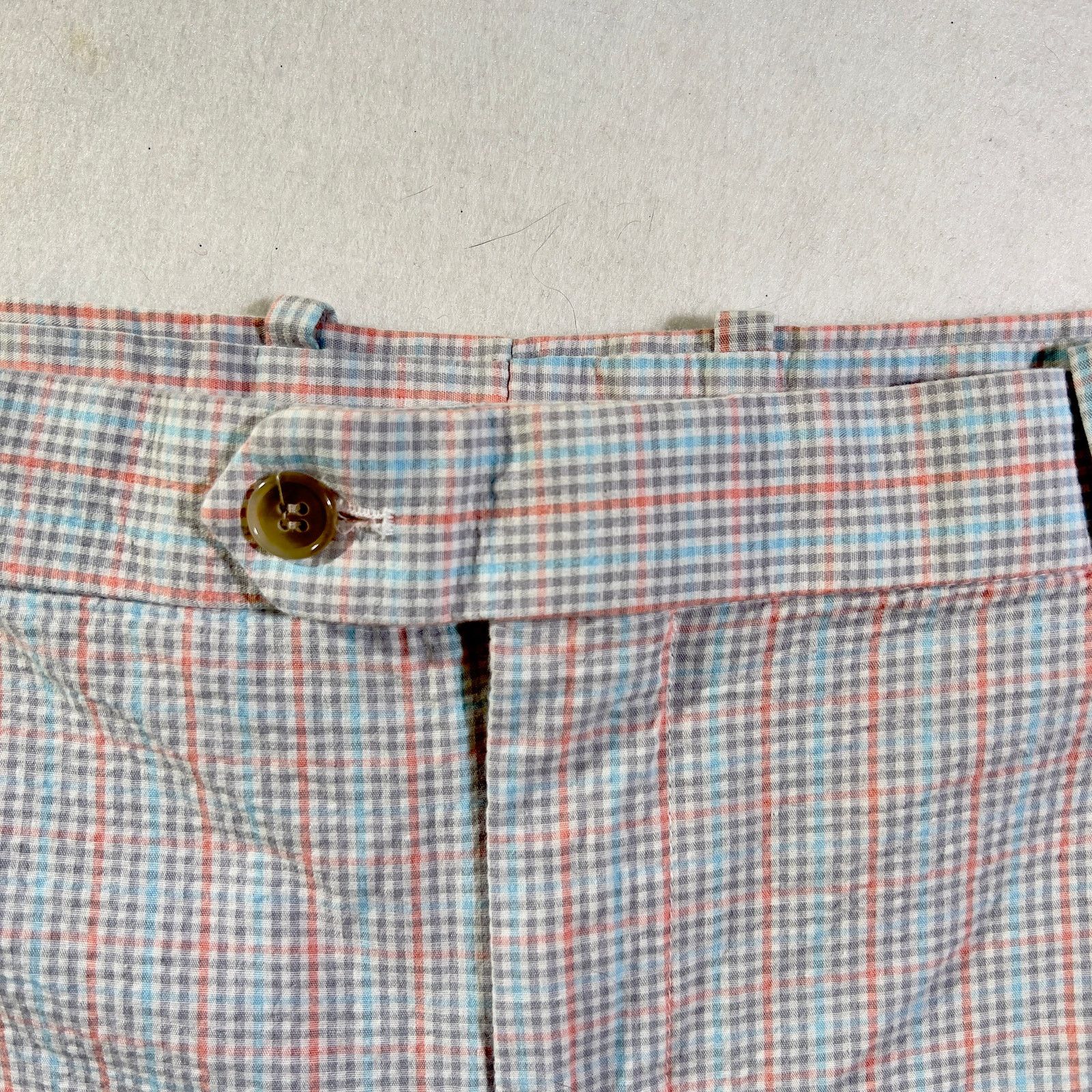 Other Carnoustie Seer Sucker Shorts Men's 42W Blue Pink Check Size US 42 / EU 58 - 3 Thumbnail