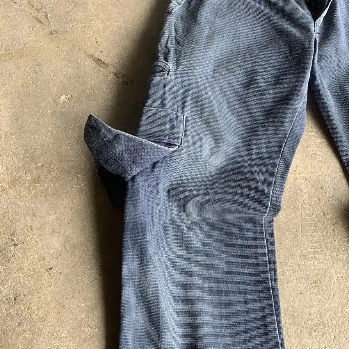 CABANE de ZUCCa HOT ITEM 💥Zucca Travail Duck Canvas Trouser Navy Cargo Pants Size US 29 - 11 Thumbnail