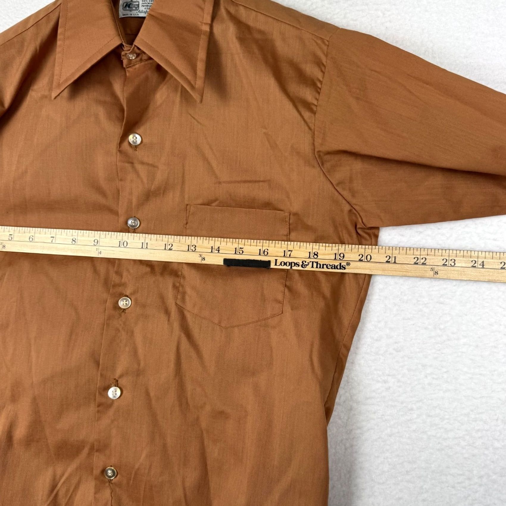 Vintage VINTAGE K Mart Western Shirt XL Men’s 14.5-32 Orange Rockabilly 1970s Long Sleeve USA Size US XL / EU 56 / 4 - 5 Thumbnail