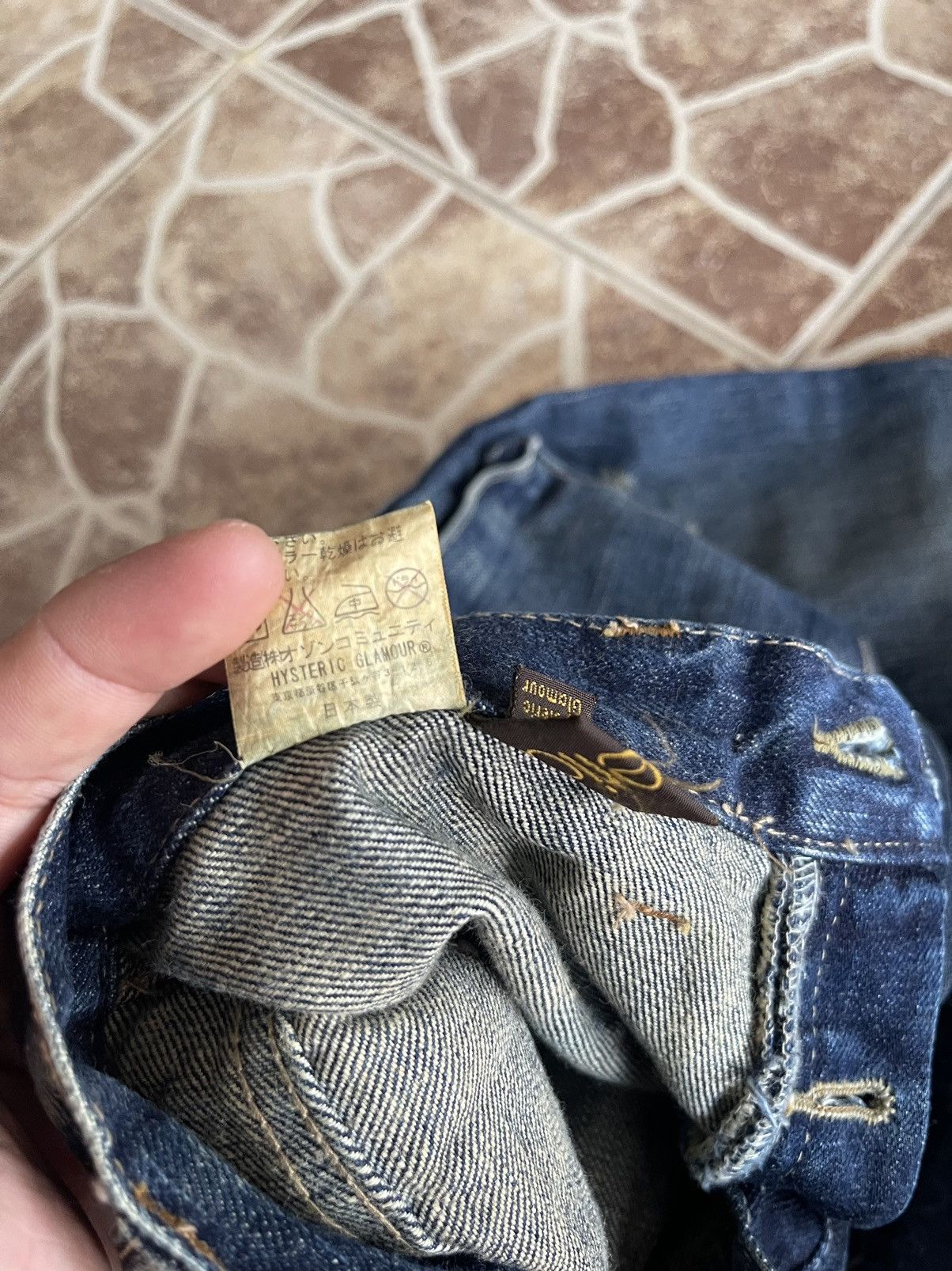 Hysteric Glamour 🔥FLARED HYSTERIC GLAMOUR Japan Bush Pants Punk Jeans Size US 27 - 13 Thumbnail