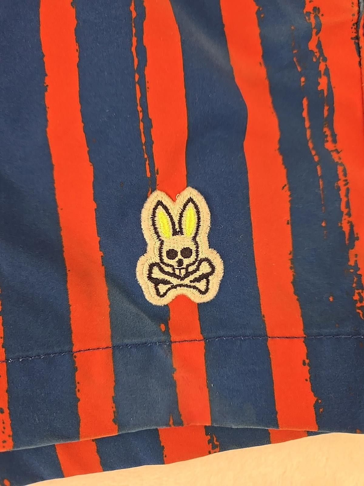 Psycho Bunny Psycho Bunny Torver Swim Trunks Mens M Striped Lined Logo Size US 32 / EU 48 - 9 Thumbnail