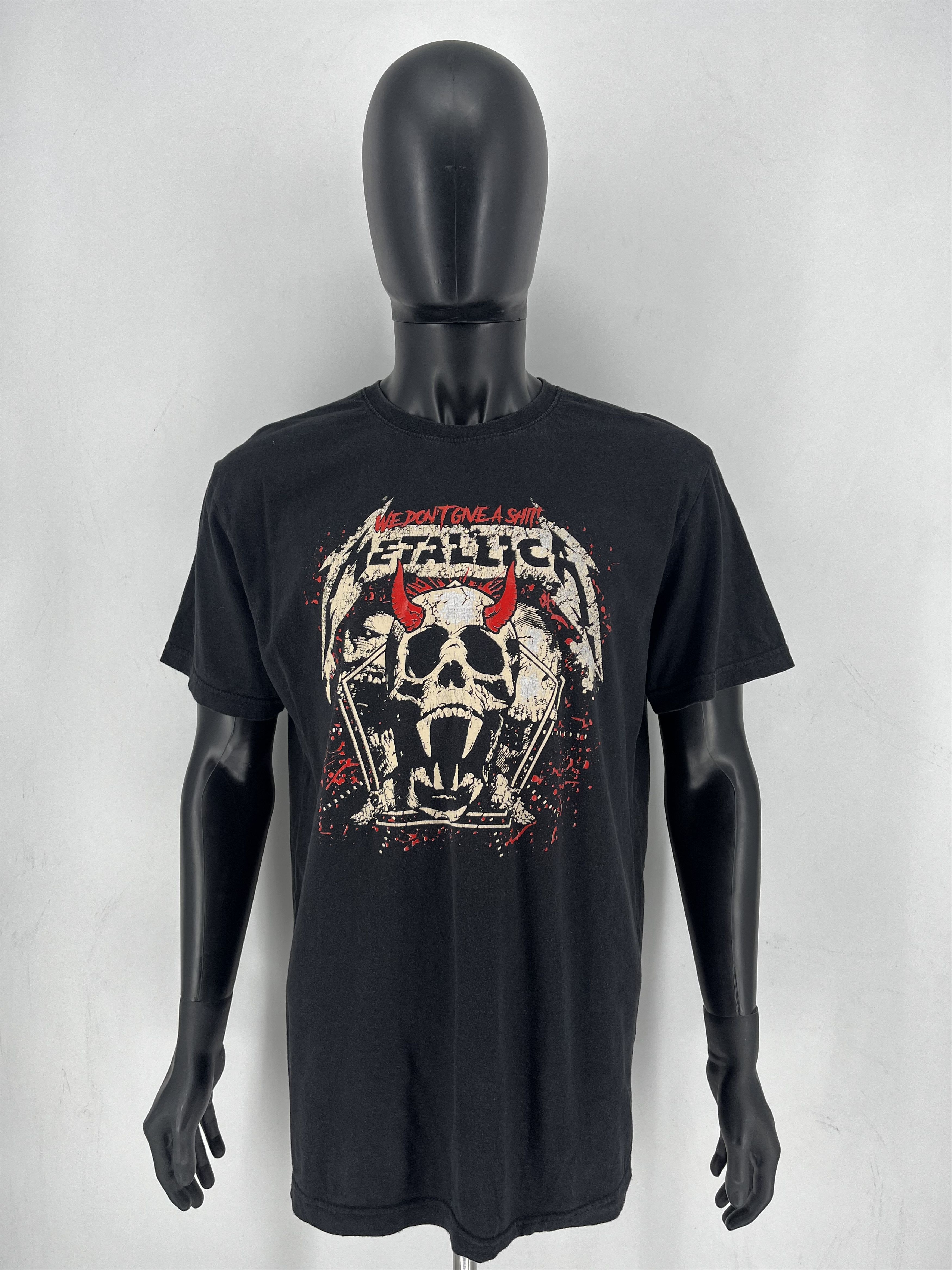 Band Tees Vintage 90s Y2K Metallica Horror Faded Band Rock Streetwear Size US L / EU 52-54 / 3 - 3 Thumbnail