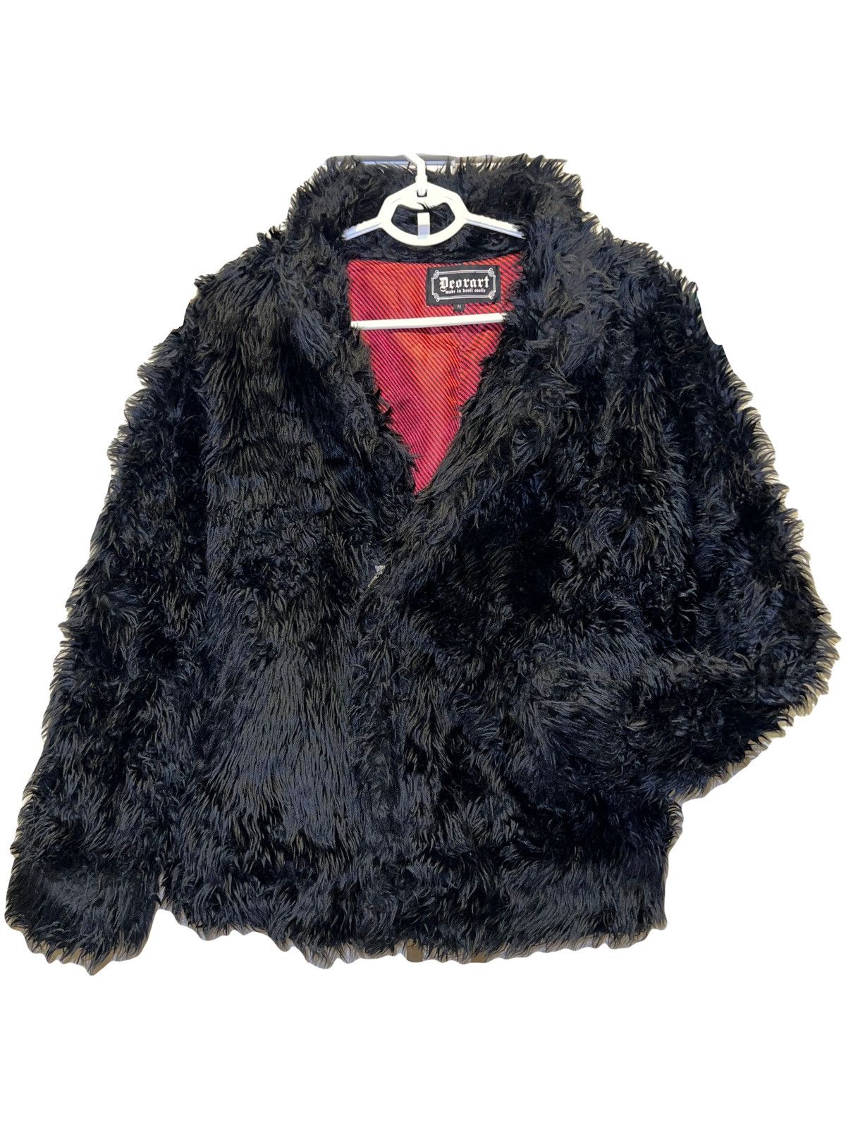 Japanese Brand Vintage DEORART black faux fur jacket 🖤🧛🏻‍♀️ Size US M / EU 48-50 / 2 - 2 Thumbnail