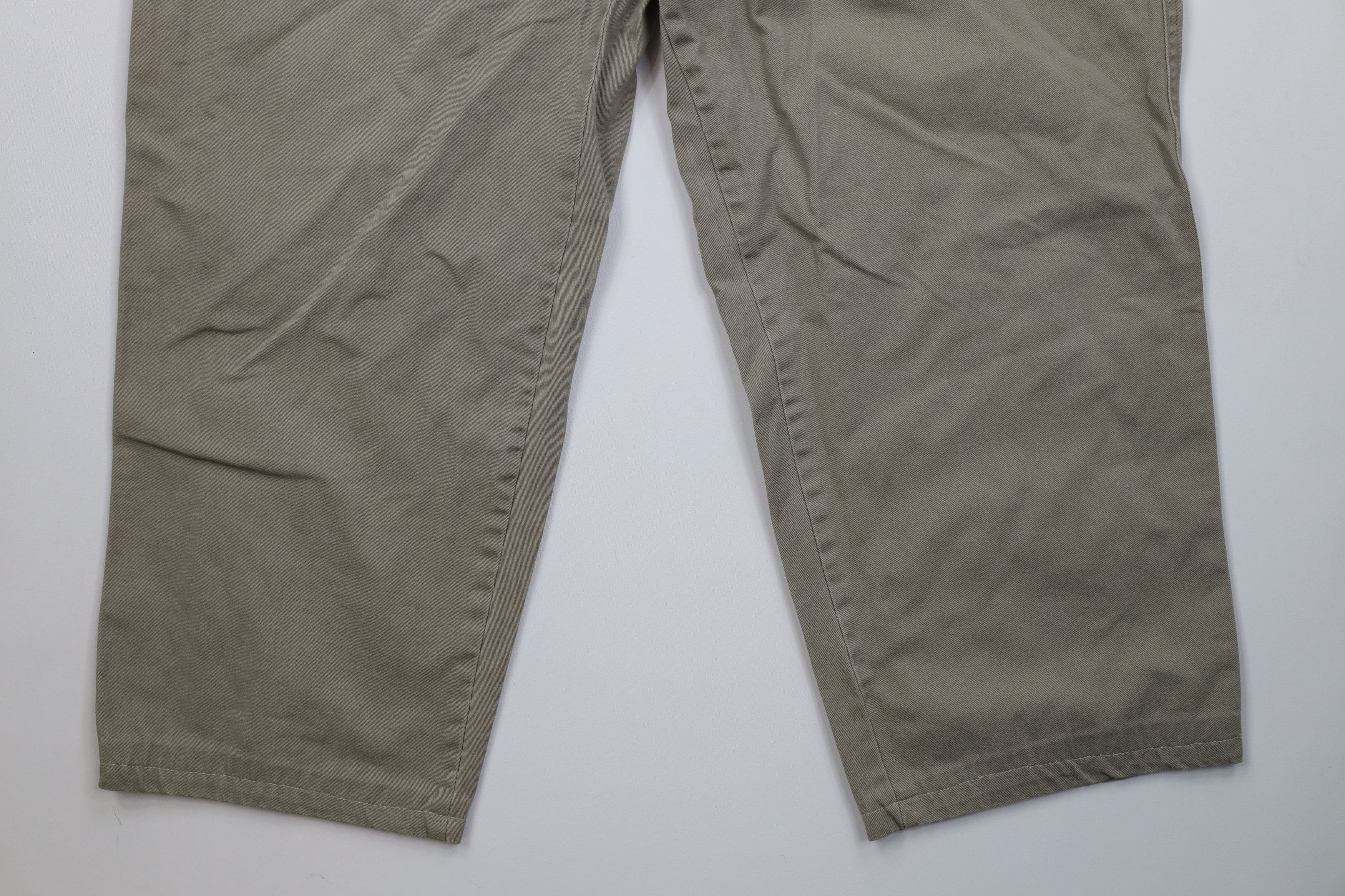 Cabelas Vintage 90s Y2K Cabelas Wide Leg Chino Pants Trousers Beige Size US 40 / EU 56 - 4 Thumbnail