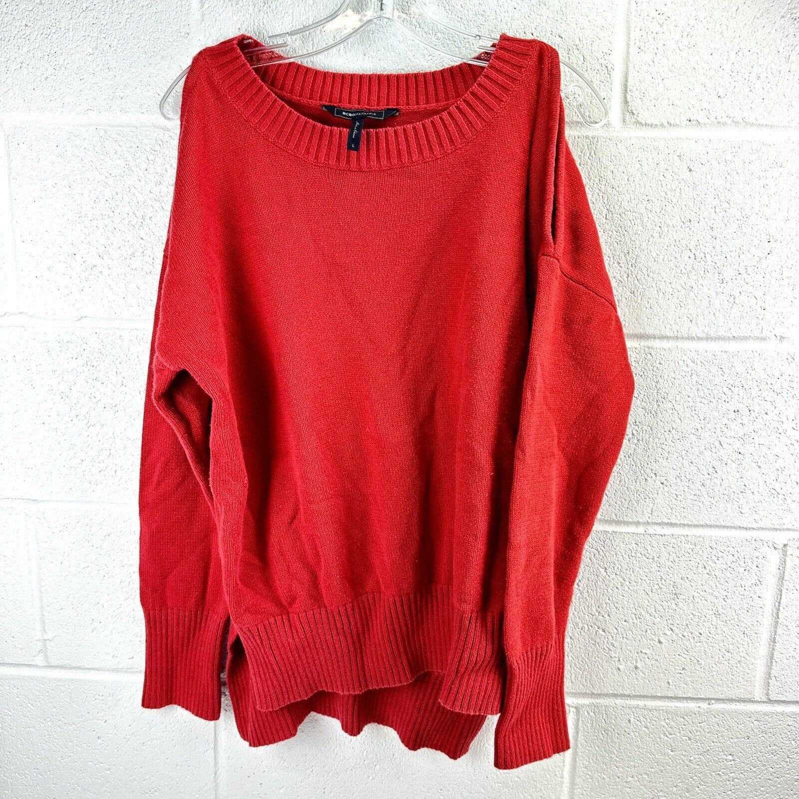Bcbgmaxazria bcbg maxazria Sweater Red L Size L / US 10 / IT 46 - 1 Thumbnail