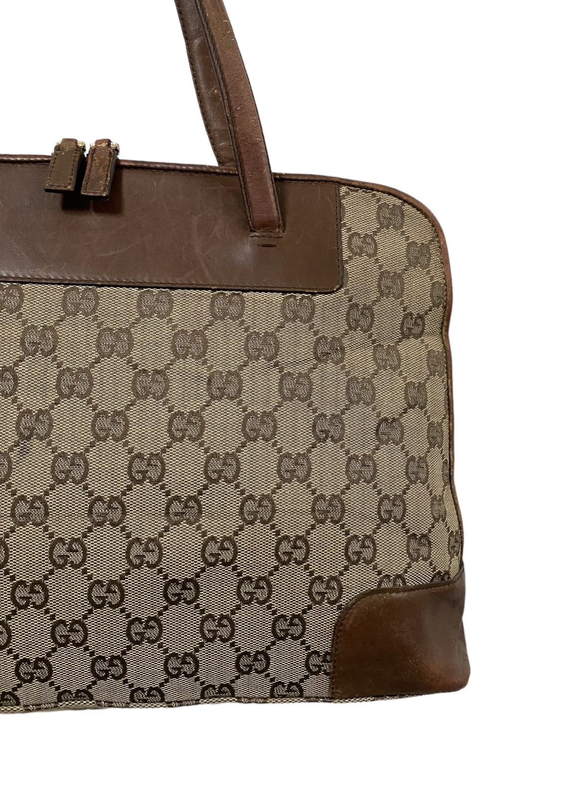 Gucci Vtg🔥Authentic Gucci GG Canvas Handbag Size ONE SIZE - 7 Thumbnail