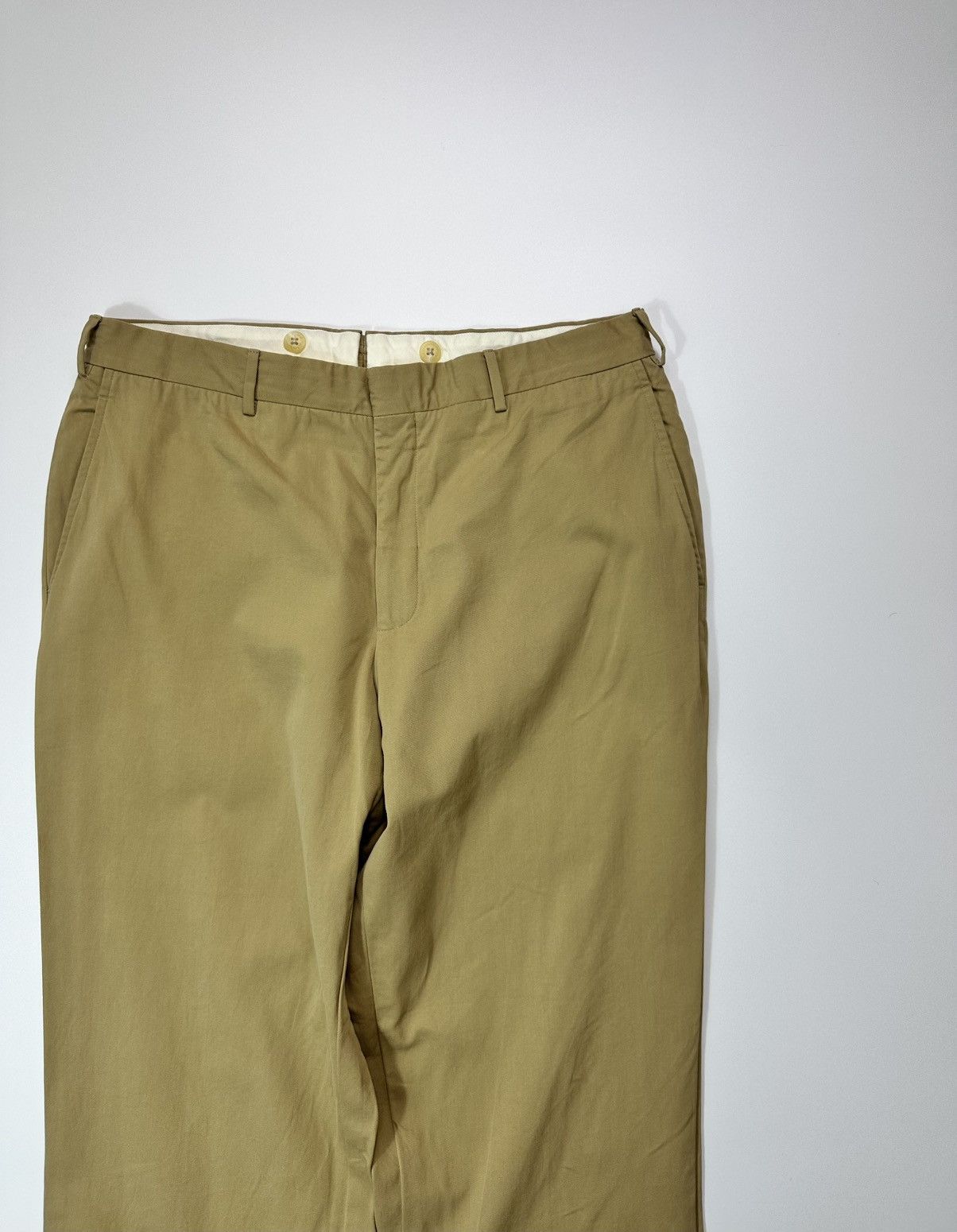 Polo Ralph Lauren Polo Ralph Lauren Classic Pants Men's Made In Italy Beige Size US 33 - 3 Thumbnail