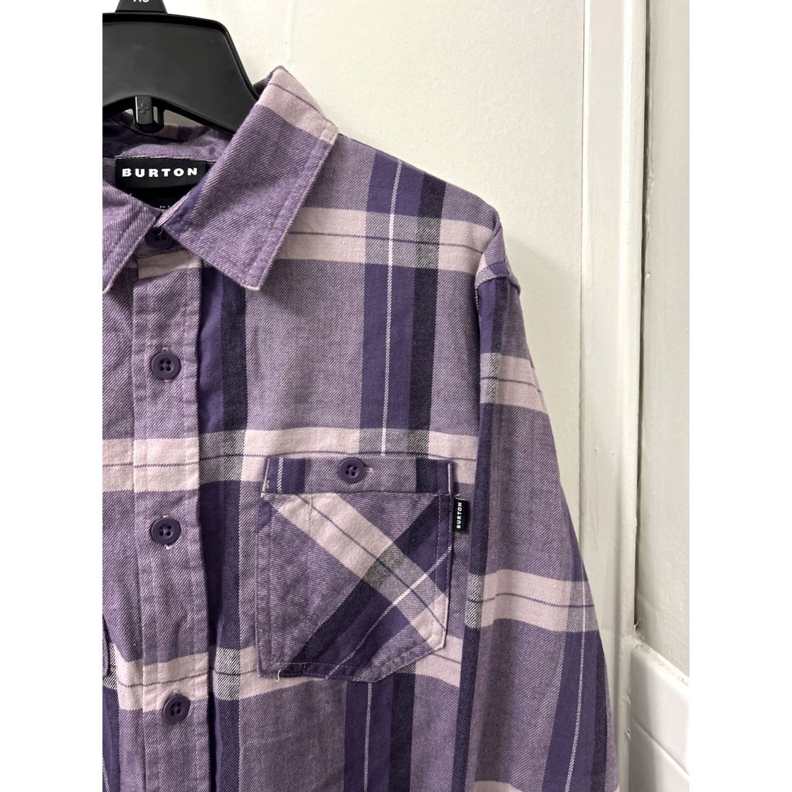 Burton Burton Shirt Mens Sz Small Purple Plaid Flannel Button Down Pockets Long Sleeve Size US S / EU 44-46 / 1 - 4 Thumbnail