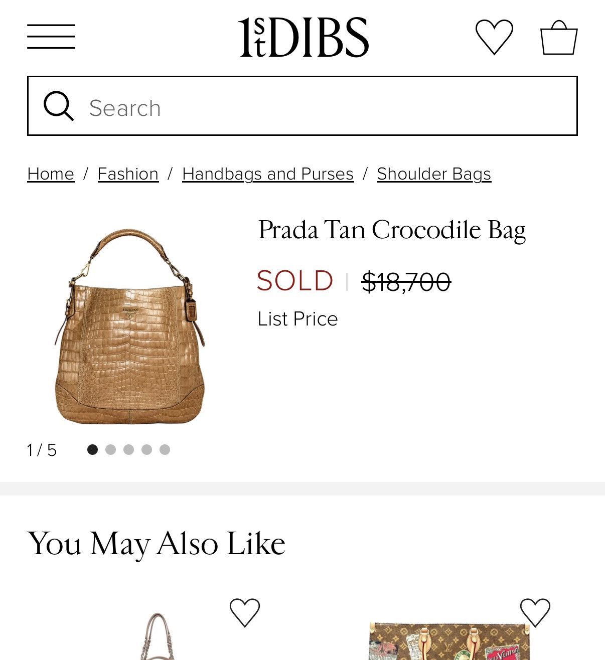 Prada $20,000 Tan Crocodile Shoulder Bag Size ONE SIZE - 3 Thumbnail