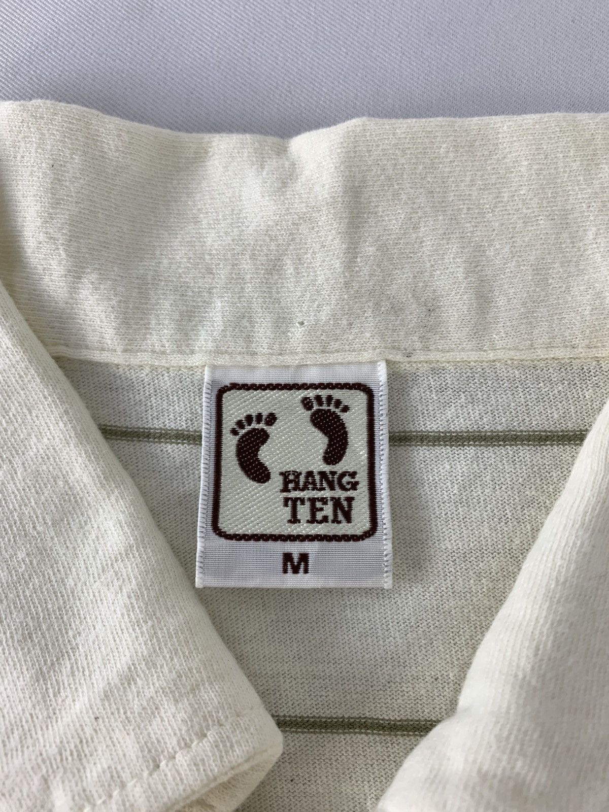 Hang Ten 90s Hang Ten Striped Block Polo Tee Tshirt Size US M / EU 48-50 / 2 - 5 Thumbnail