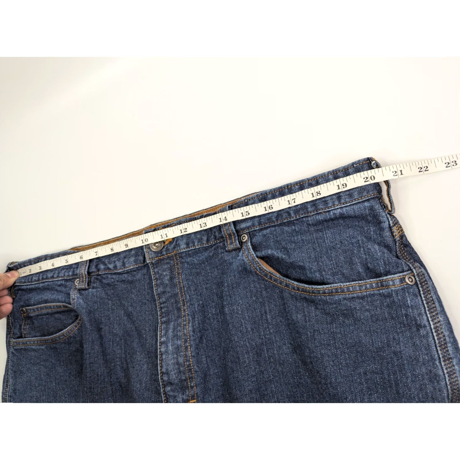 Duluth Trading Company Duluth Trading Co. Men’s Blue Denim Shorts Bermuda Relaxed 40 Zip 11 Inseam Pockets Logo Size US 40 / EU 56 - 5 Thumbnail