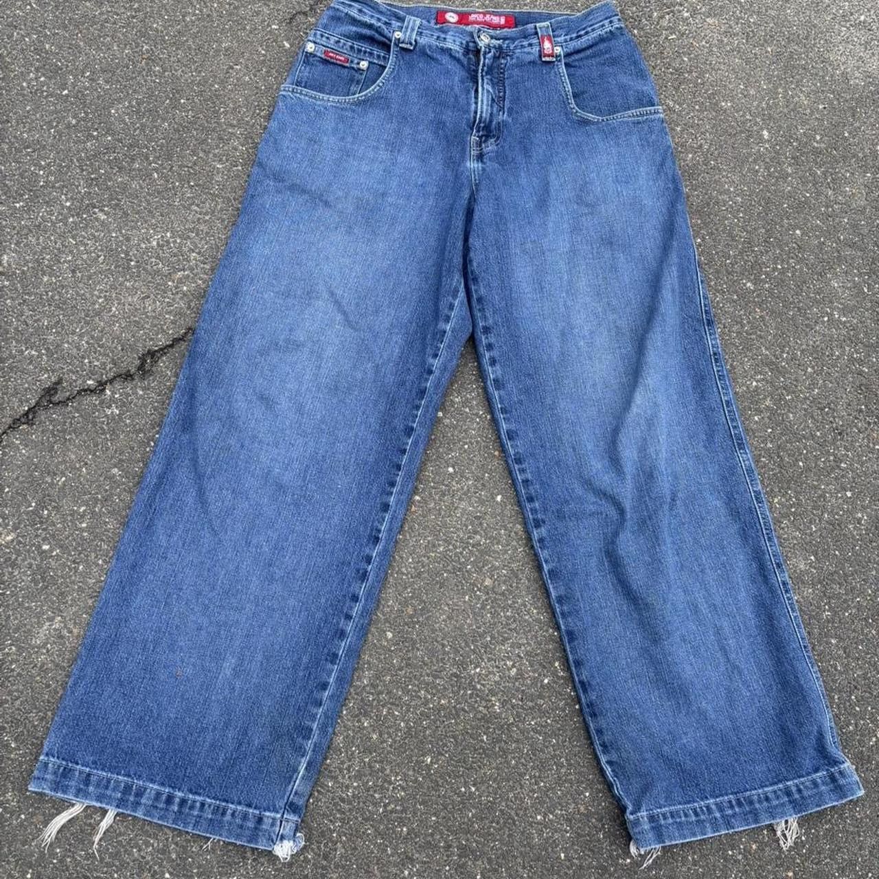JNCO Jnco tribal baggy blue jeans size 33x32 Size US 33 - 3 Thumbnail