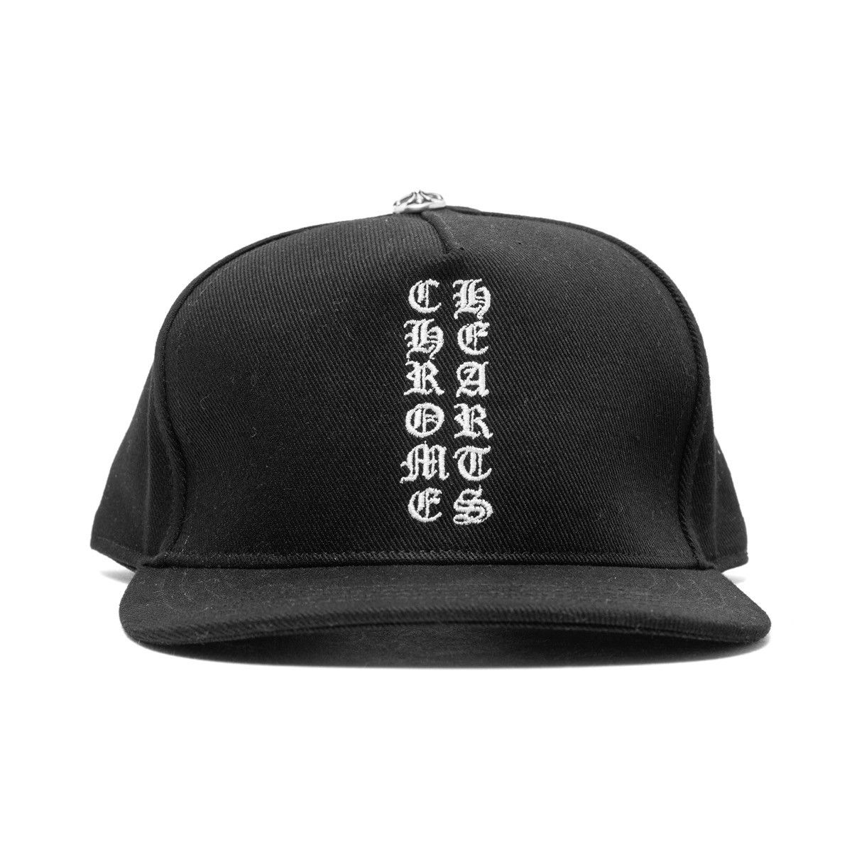 Chrome Hearts Embroidered Vertical Logo Baseball Hat Denim Black White Size ONE SIZE - 1 Thumbnail
