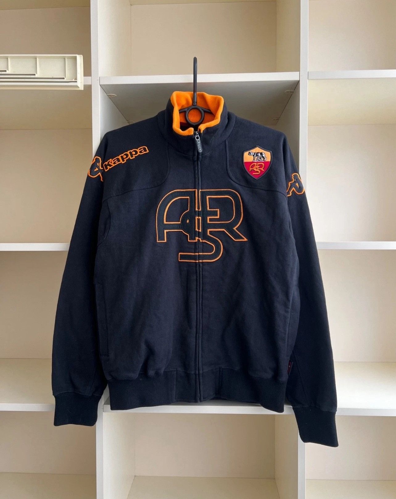 Kappa Vintage Kappa AS Roma Football Jacket Soccer Track Top Size US S / EU 44-46 / 1 - 2 Thumbnail