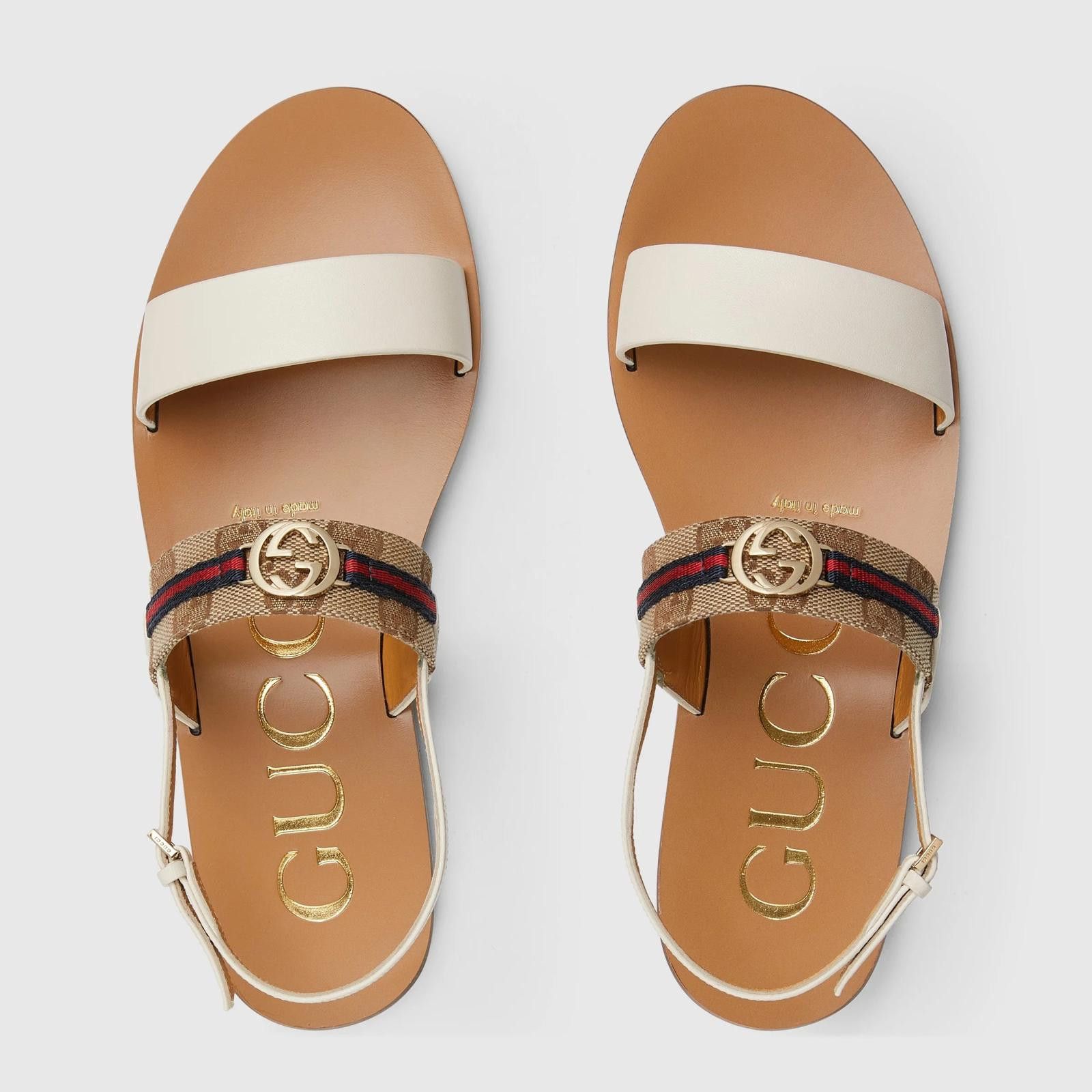 Gucci Gucci Interlocking G Web Sandals Size US 7.5 / IT 37.5 - 3 Thumbnail