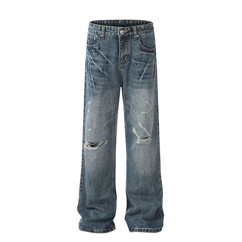 Japanese Brand American high street Vibe vintage washed distressed jeans Size US 32 / EU 48 - 1 Thumbnail