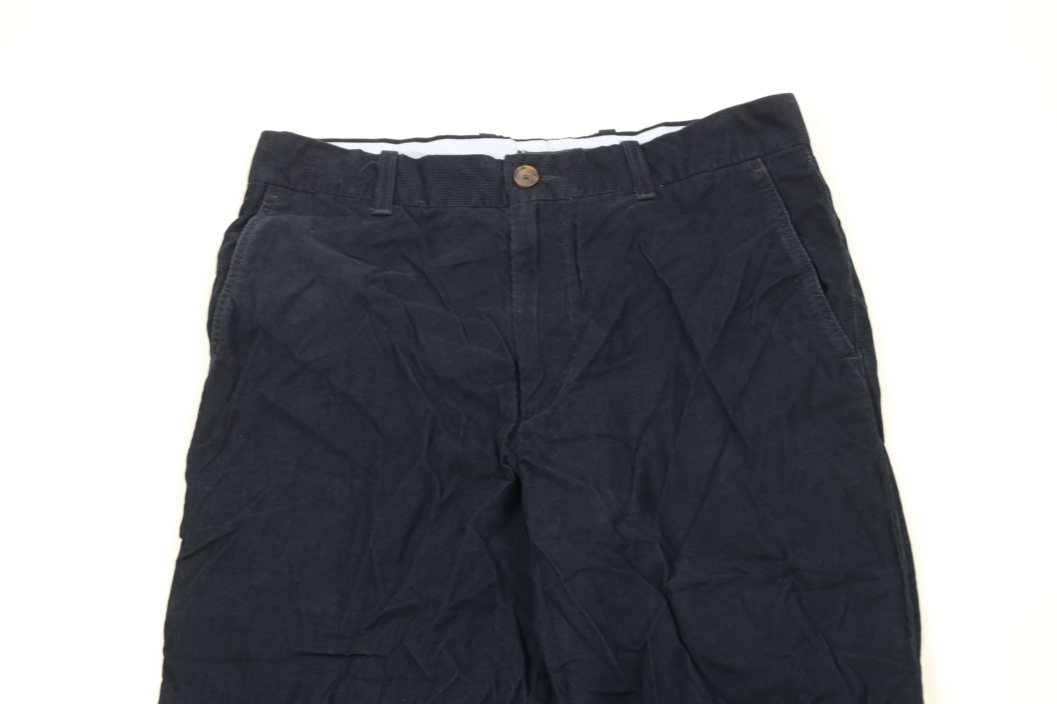 J.Crew Vintage Y2K 2005 J Crew Wide Leg Corduroy Chino Pants Blue Size US 32 / EU 48 - 2 Thumbnail