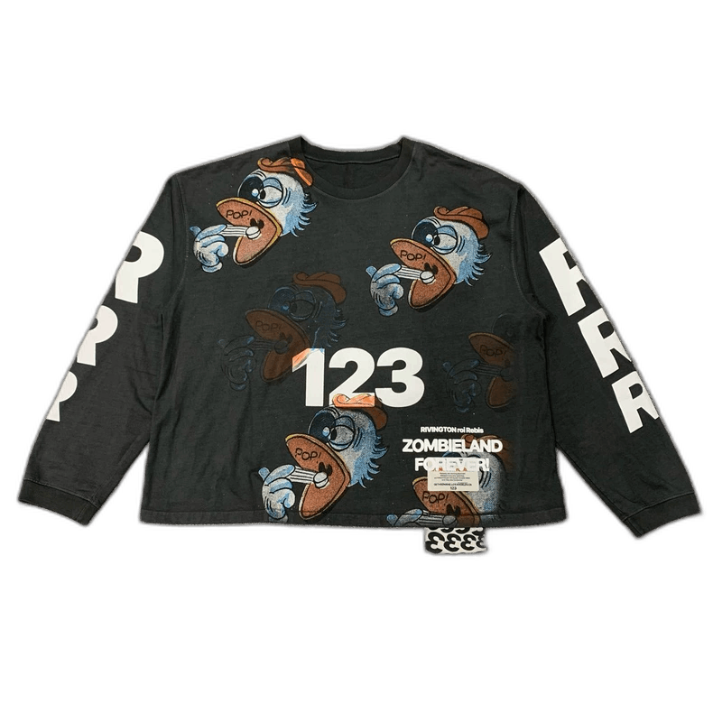 Gallery Dept. Black Long Sleeve Graffiti Graphic Shirt Size US M / EU 48-50 / 2 - 1 Thumbnail