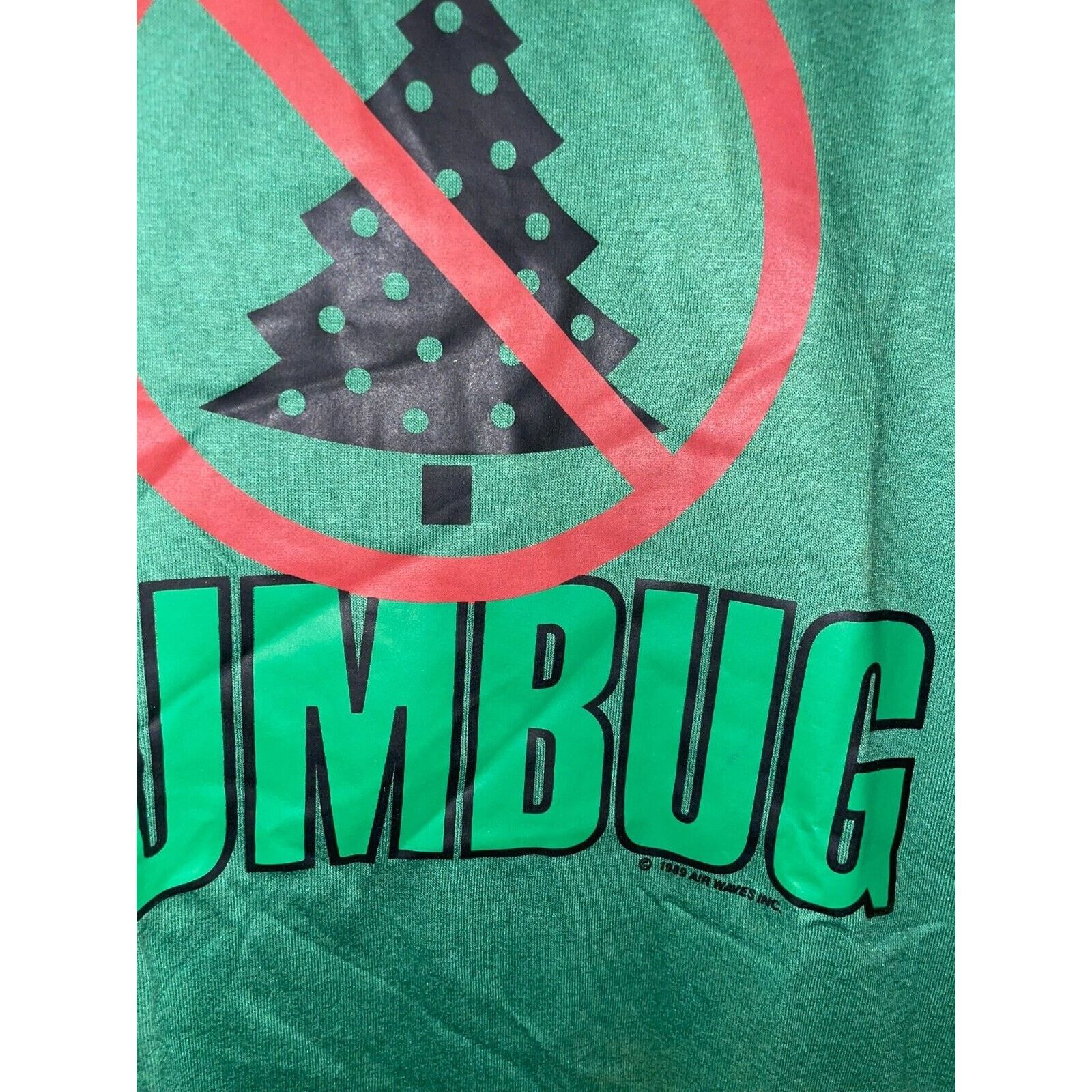 Jerzees Vintage Bah Humbug Shirt Christmas Eat Drink Be Merry Tee M Size US M / EU 48-50 / 2 - 4 Thumbnail