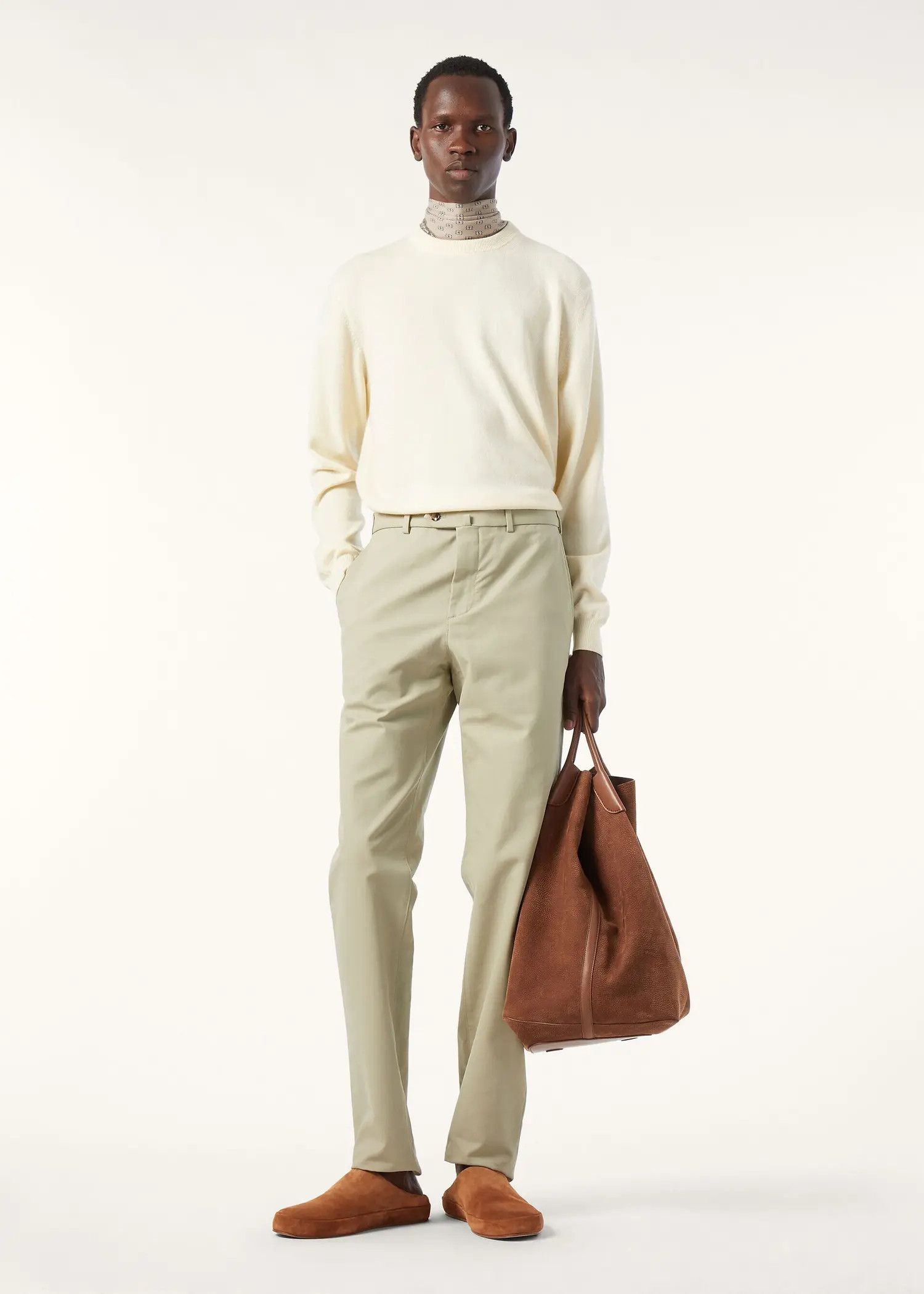 Loro Piana os11x0326 FAO8422 Carlo Pant in Herbal Balm Size US 36 / EU 52 - 4 Thumbnail