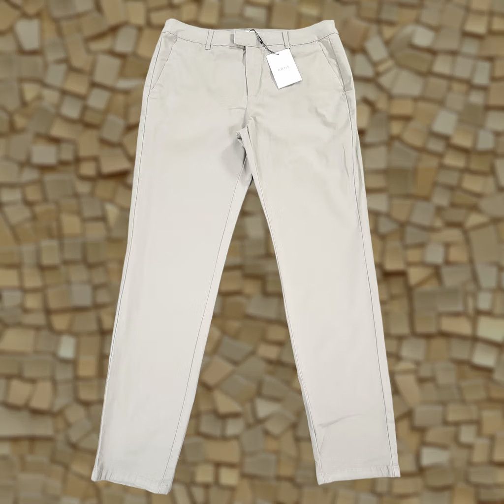 Vintage ARNE Mens Chino Trousers Grey W34 L30 Cotton Stretch Pants Stone Size US 34 / EU 50 - 1 Thumbnail