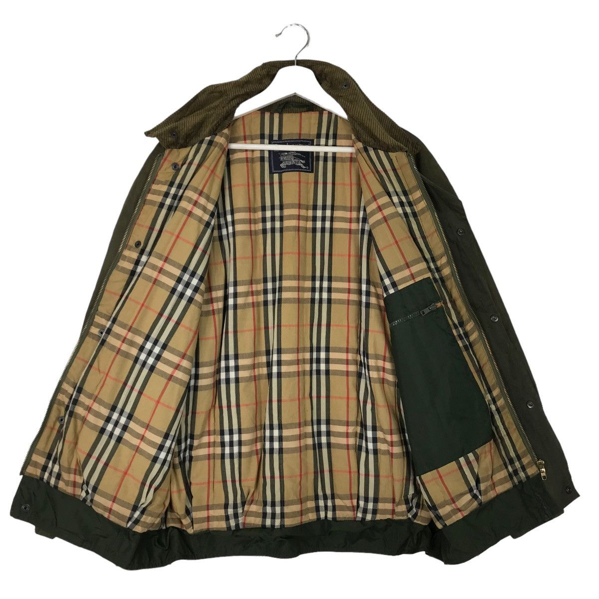 Burberry 💥 BURBERRY NOVA CHECK LINING WAXED JACKET MADE IN ENGLAND Size US L / EU 52-54 / 3 - 7 Thumbnail