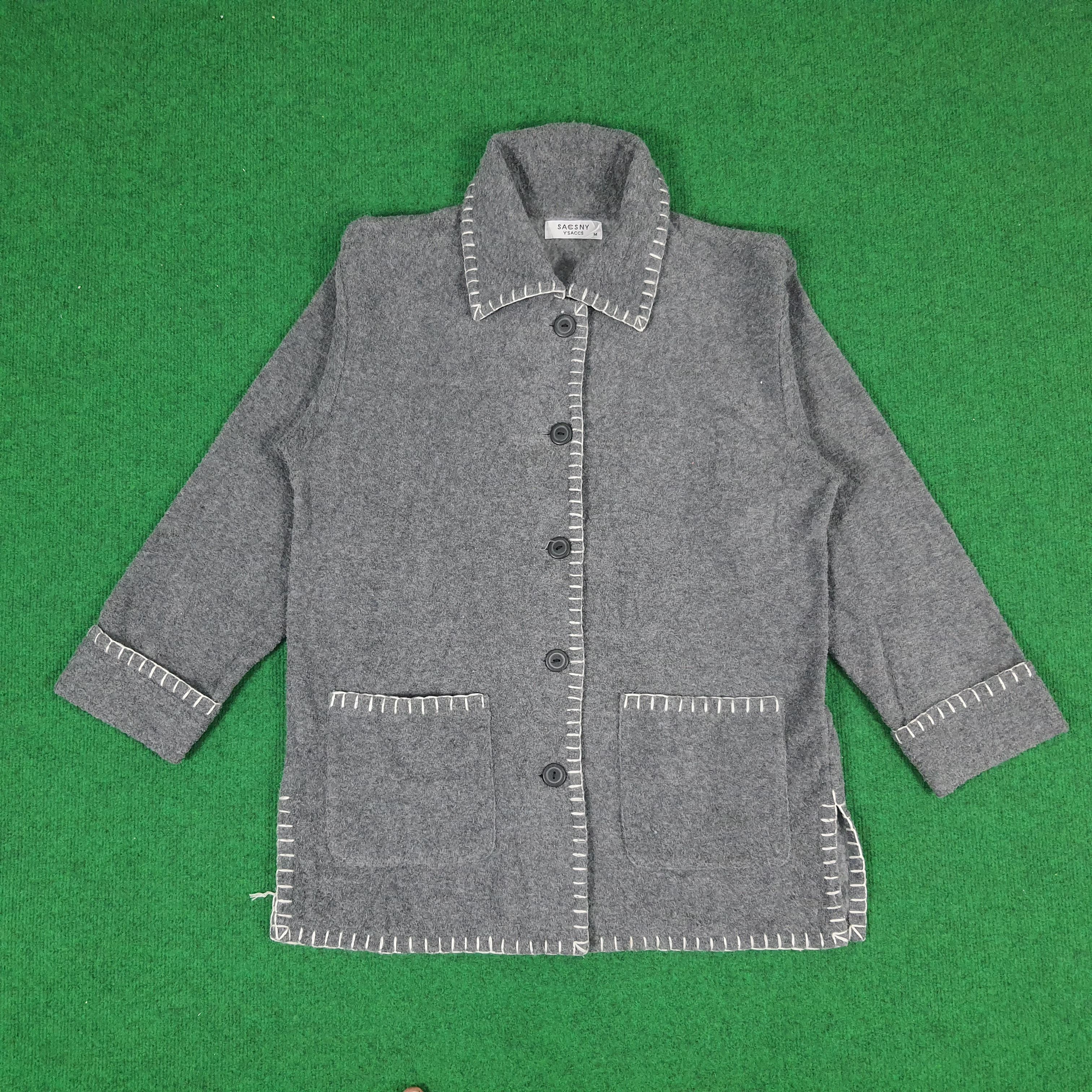 Japanese Brand × Yohji Yamamoto Vintage SACSNY Y'SACCS by Yohji Yamamoto Button Sweaters Size US M / EU 48-50 / 2 - 3 Thumbnail