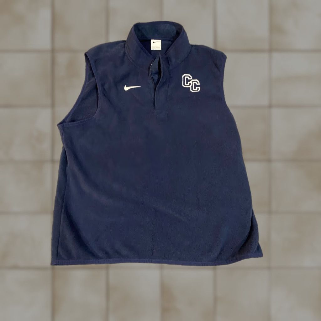 Nike Nike Sportswear Sweatshirt Pullover Mens M Navy Fleece Zip Mock Neck Logo Pocket Long Sleeve Regular Size US M / EU 48-50 / 2 - 1 Thumbnail