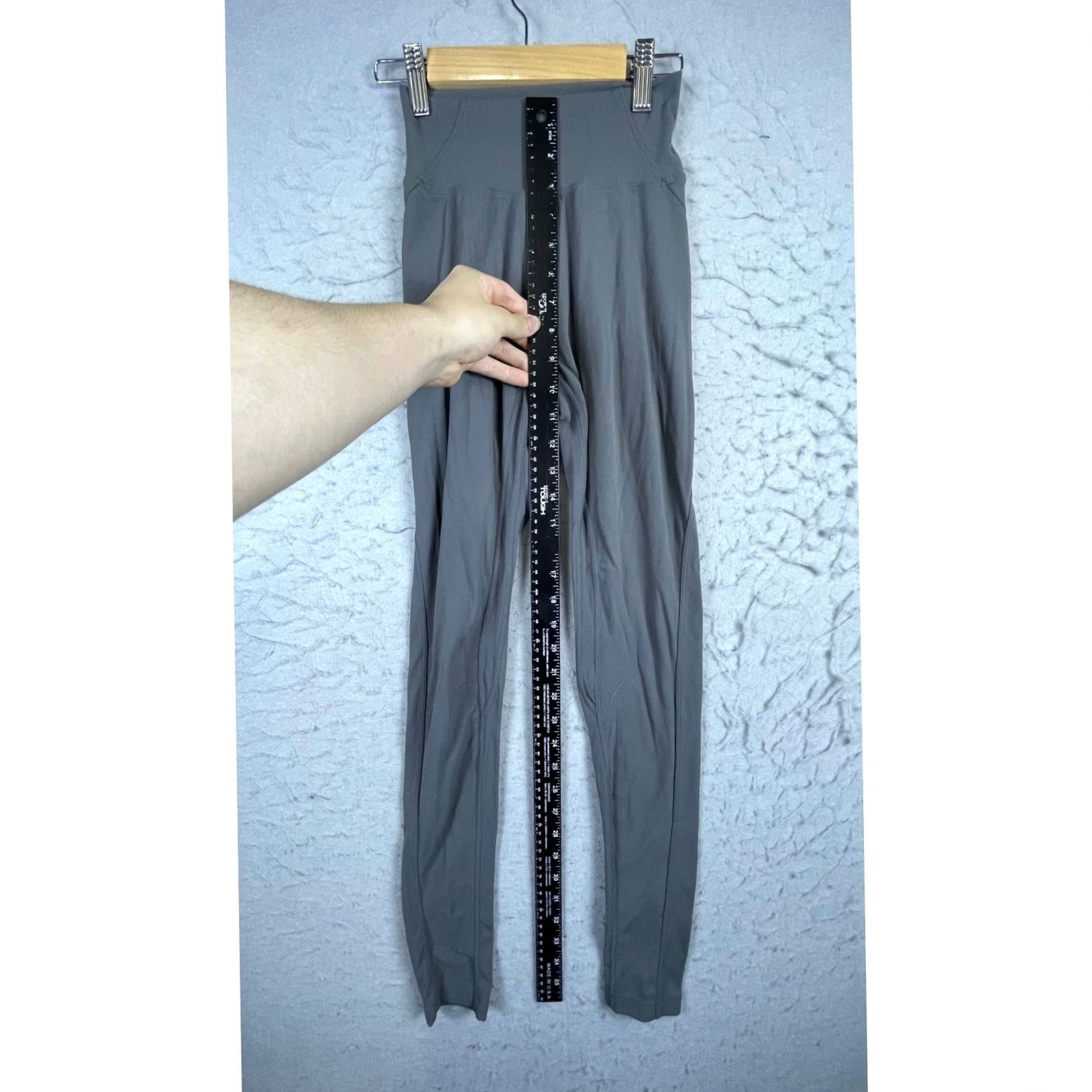 Vintage ALPHALETE Leggings Women XS Gray Athletic Yoga Gym High Waisted Size 26" / US 2 / IT 38 - 8 Thumbnail
