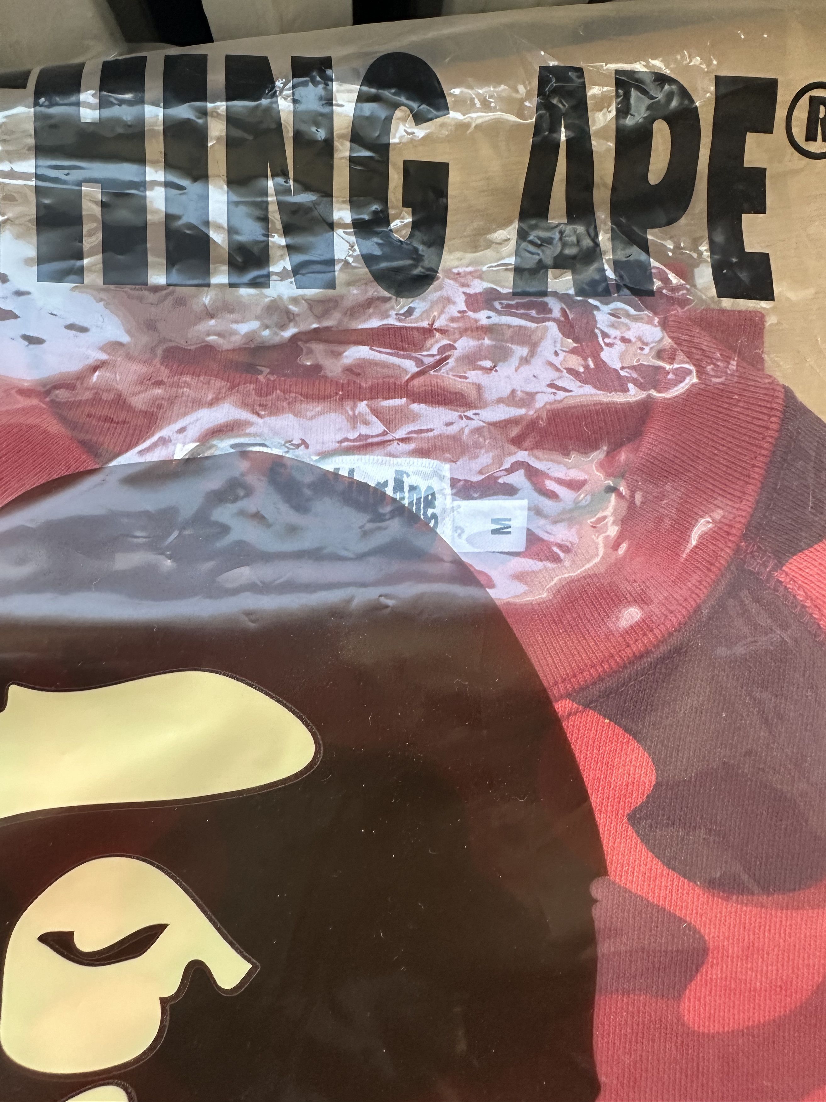 Bape × October's Very Own Bape x OVO Red Camo fleece Crewneck sweater Size US M / EU 48-50 / 2 - 4 Thumbnail