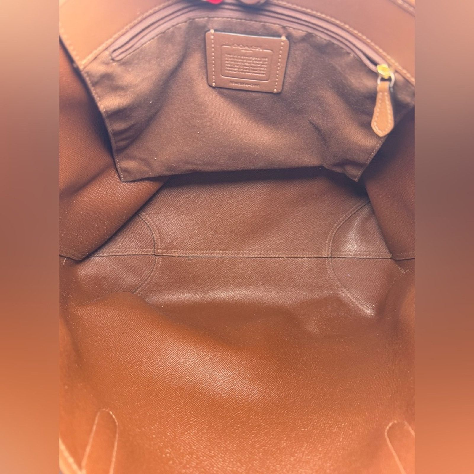 Coach Coach City Tote Brown Monogram Canvas Leather Tote #5696 Size ONE SIZE - 3 Thumbnail