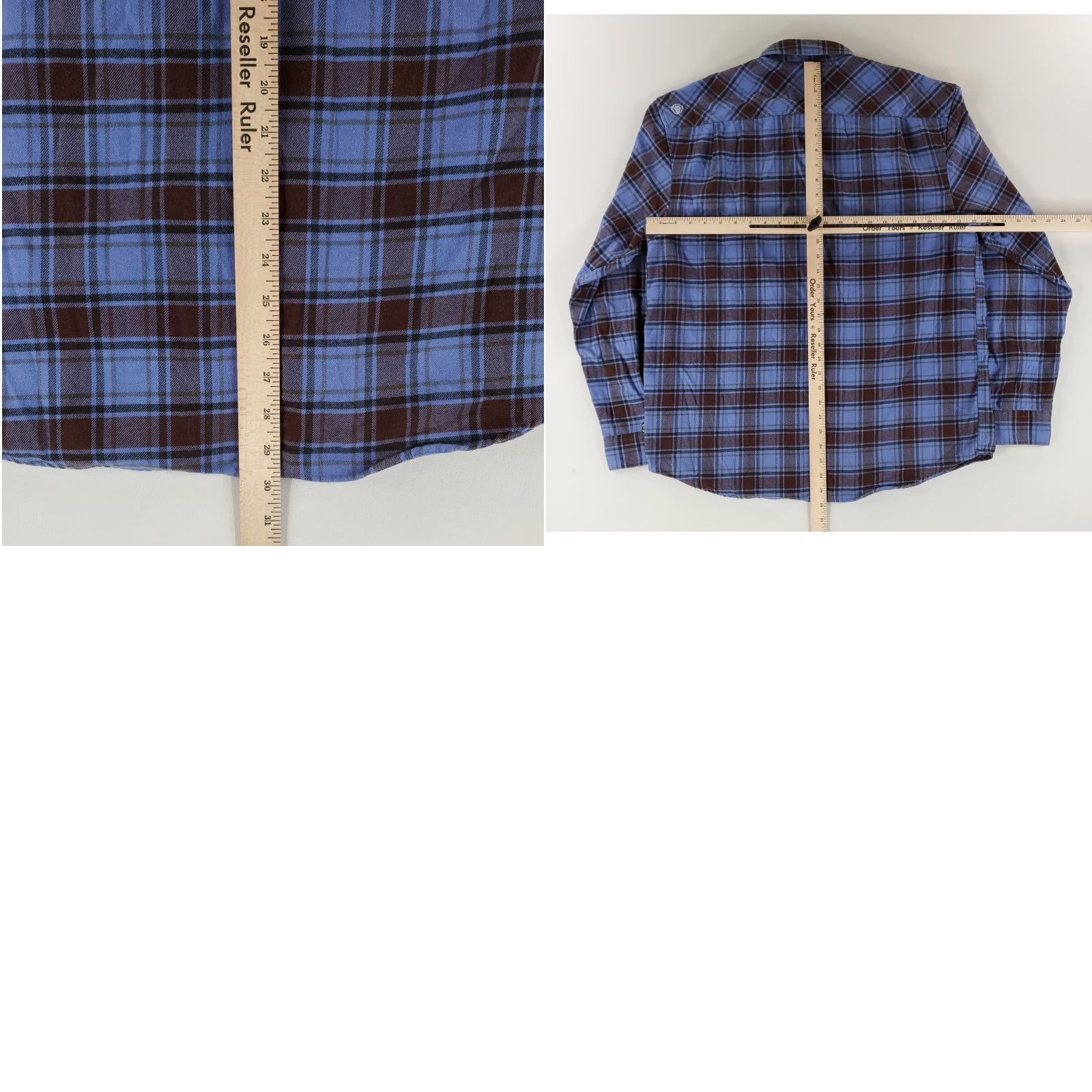 Howler Brothers Howler Bros Shirt Flannel Button Up Shooting Double Elbows Shoulder Plaid Mens L Multicolor Long Sleeve Size US L / EU 52-54 / 3 - 8 Thumbnail