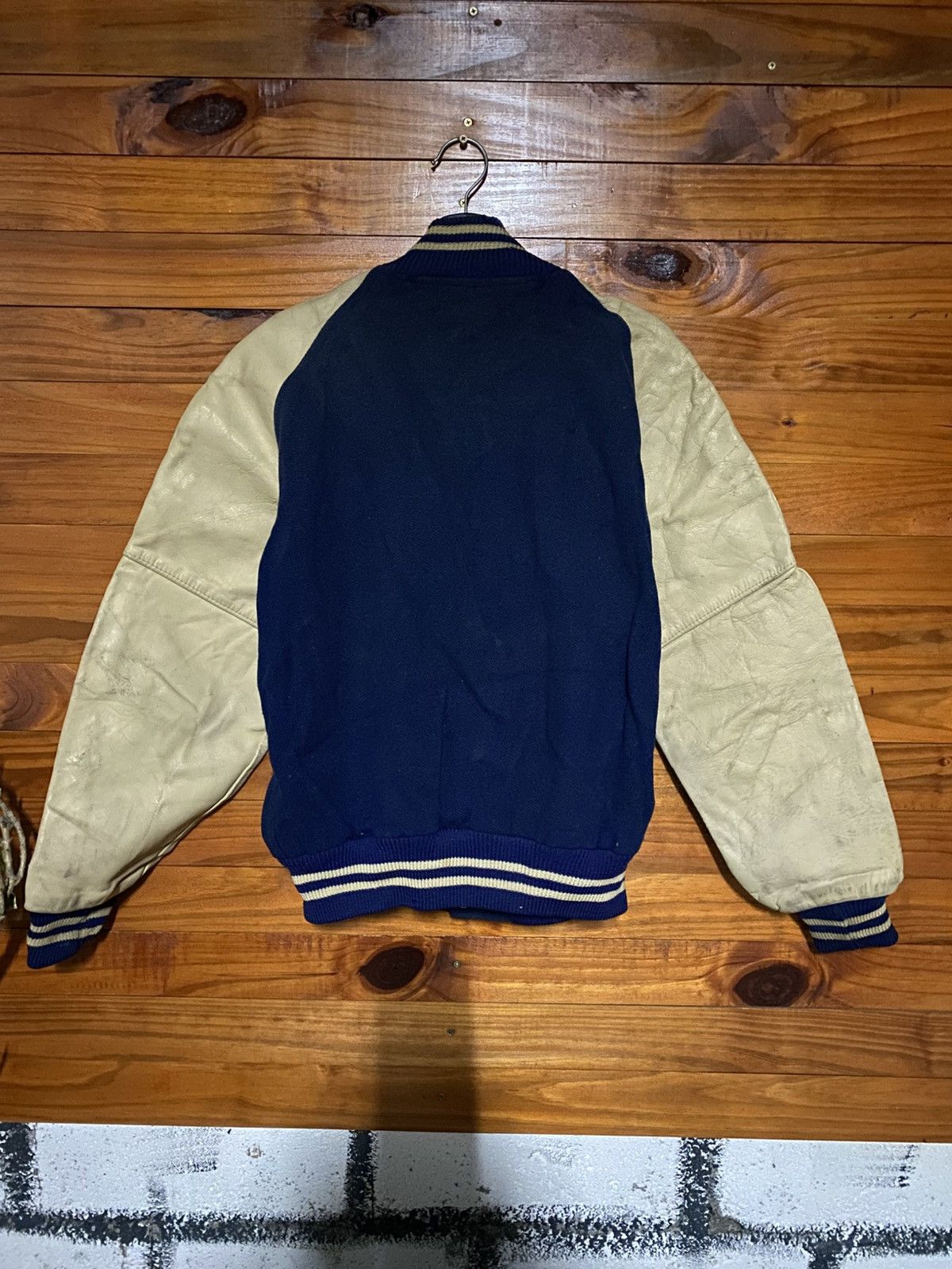 Vintage Vintage 1940s–1950s Bush–Keller Varsity Jacket Navy Wool Size US S / EU 44-46 / 1 - 9 Thumbnail