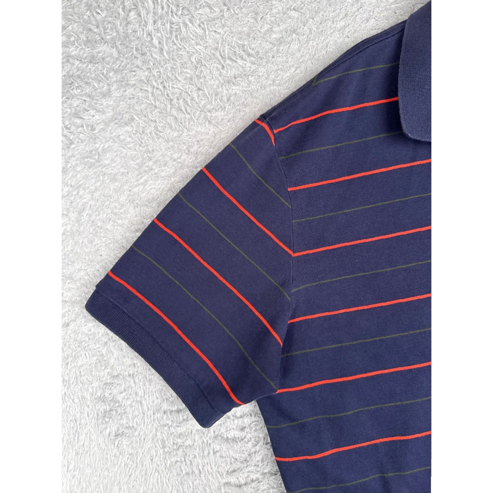 Ralph Lauren VINTAGE Polo Ralph Lauren Shirt Men Extra Large Blue Red Stripe 100% Cotton Striped READ Size US XL / EU 56 / 4 - 3 Thumbnail