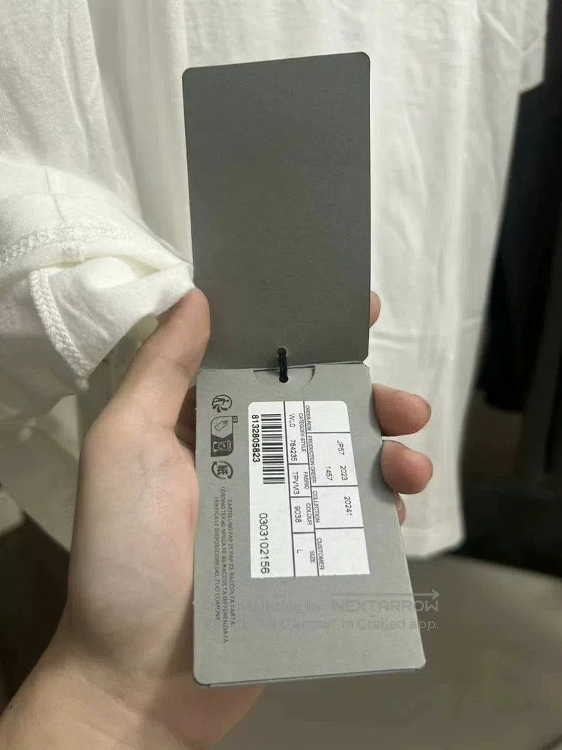Other Balenciaga White Wave Blurred Short Sleeve Size US L / EU 52-54 / 3 - 6 Thumbnail