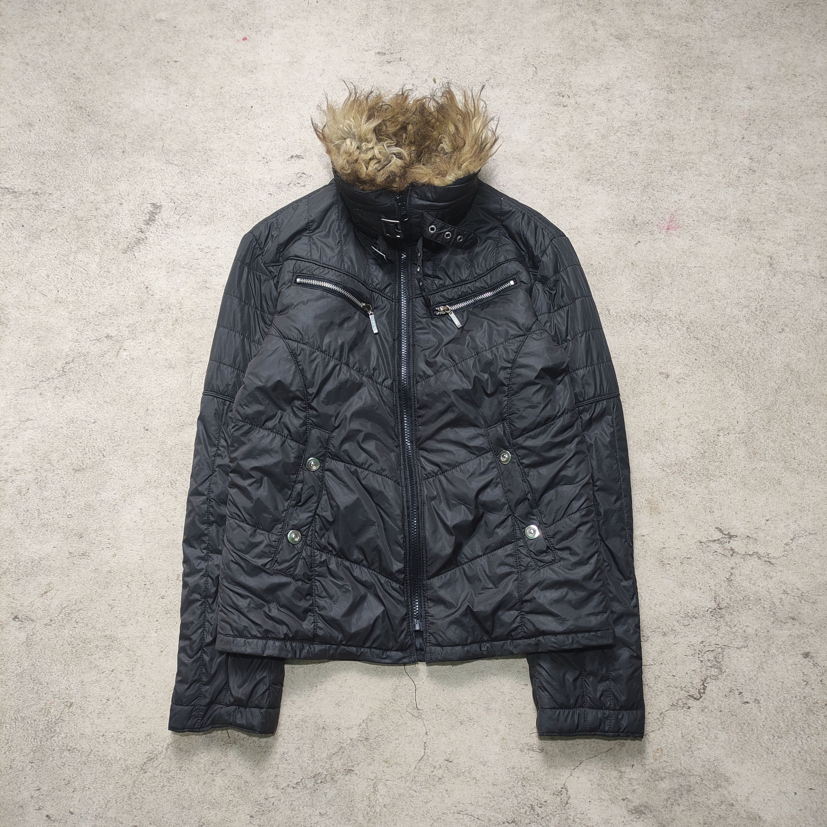 Japanese Brand A.S.M Bikers Fur Jacket – Vkei 2000s Japanese Brand Size US M / EU 48-50 / 2 - 3 Thumbnail