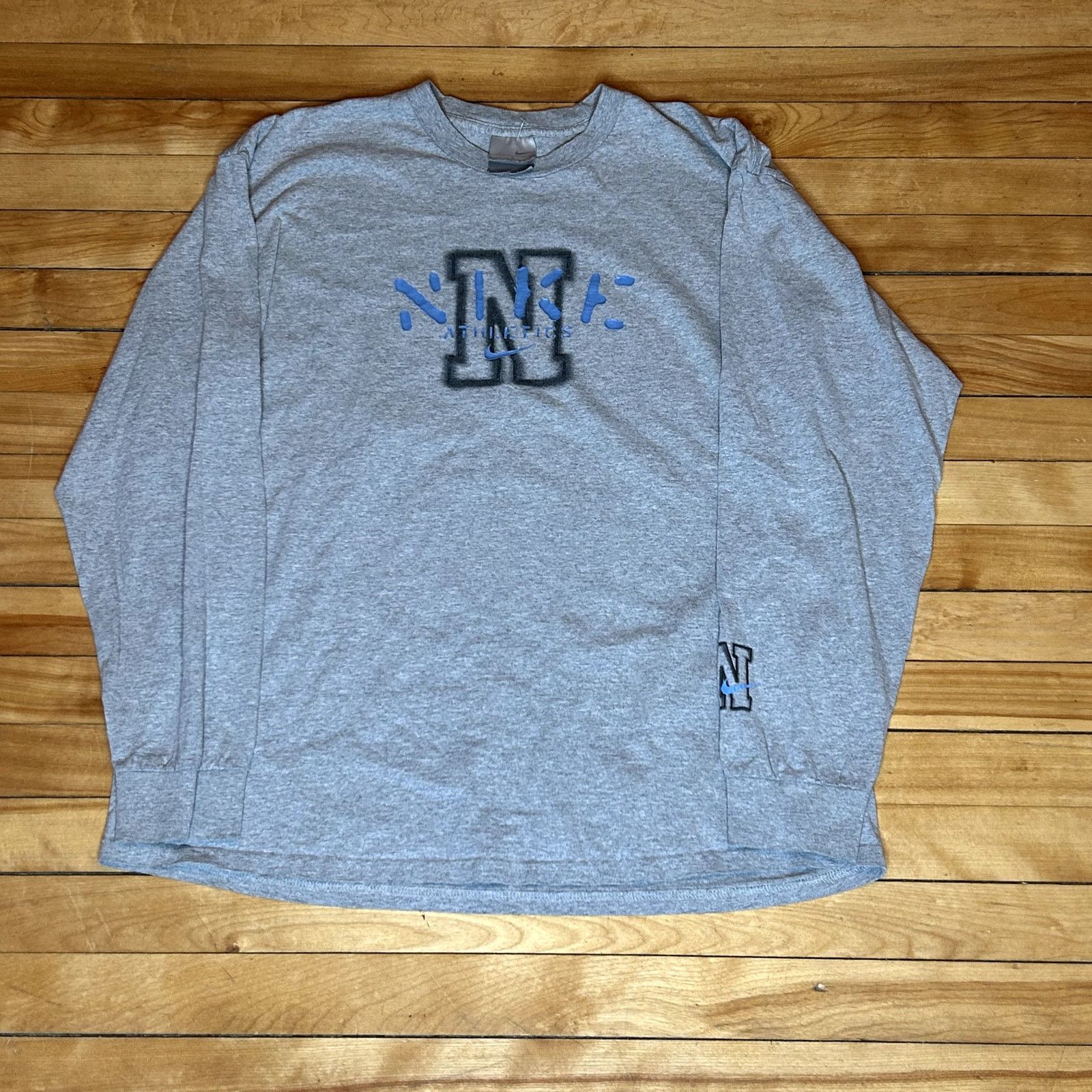 Nike Y2K Gray Nike Long Sleeve T-Shirt Large Size US L / EU 52-54 / 3 - 1 Thumbnail
