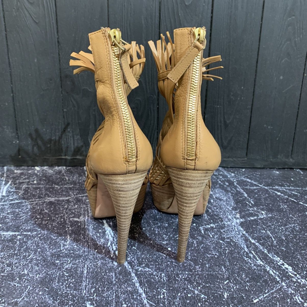 Alexander McQueen Alexander MaQueen Beige Leather Platform Cage Heels size 38 Size US 8 / IT 38 - 5 Thumbnail