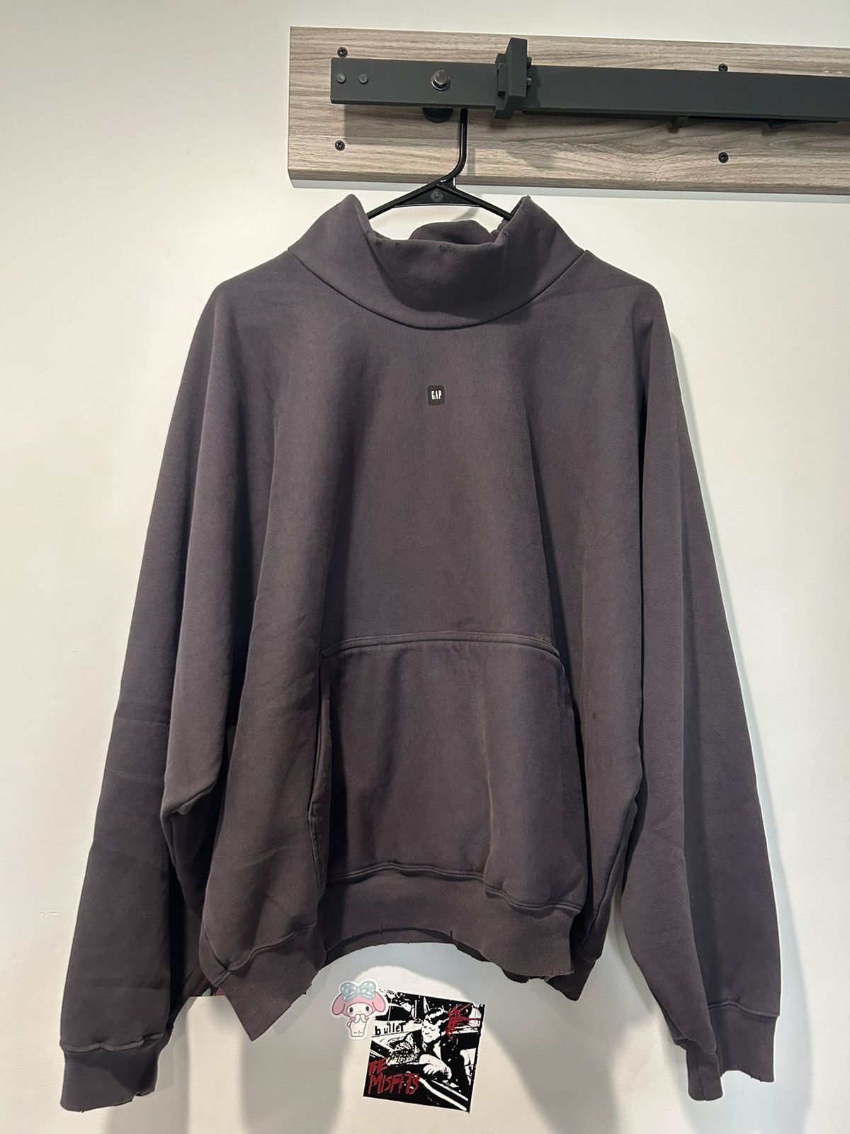 image of Yeezy Gap Engineered By Balenciaga High Neck Sweater in Dark Gray, Men's (Size Small)