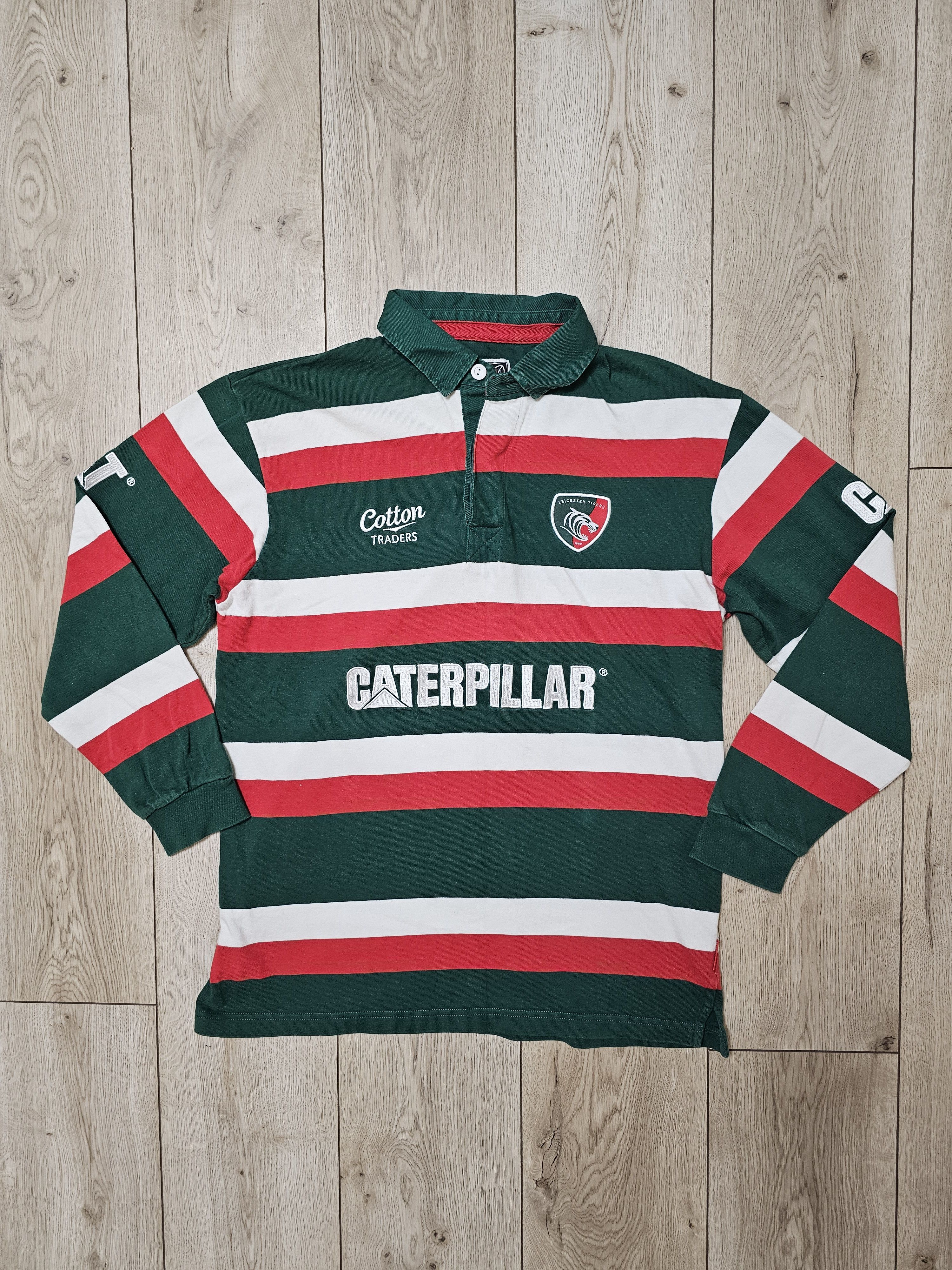Cotton Traders LEICESTER TIGERS VINTAGE LONG RUGBY JERSEY ENGLAND RUGBY Size US L / EU 52-54 / 3 - 1 Thumbnail