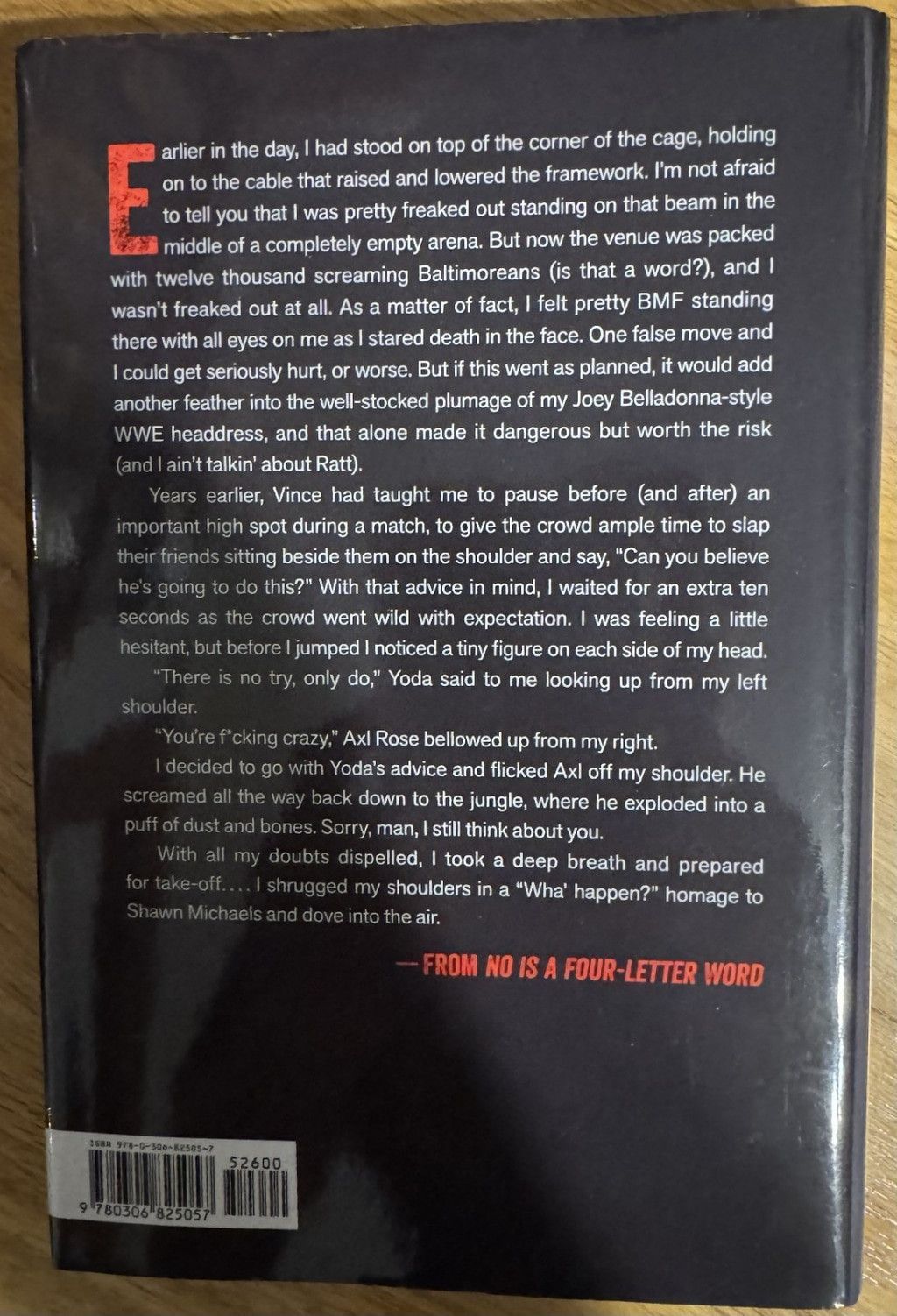 The Unbranded Brand No Is a Four Letter Word By Chris Jericho WWE AEW WCW ECW Size ONE SIZE - 2 Thumbnail