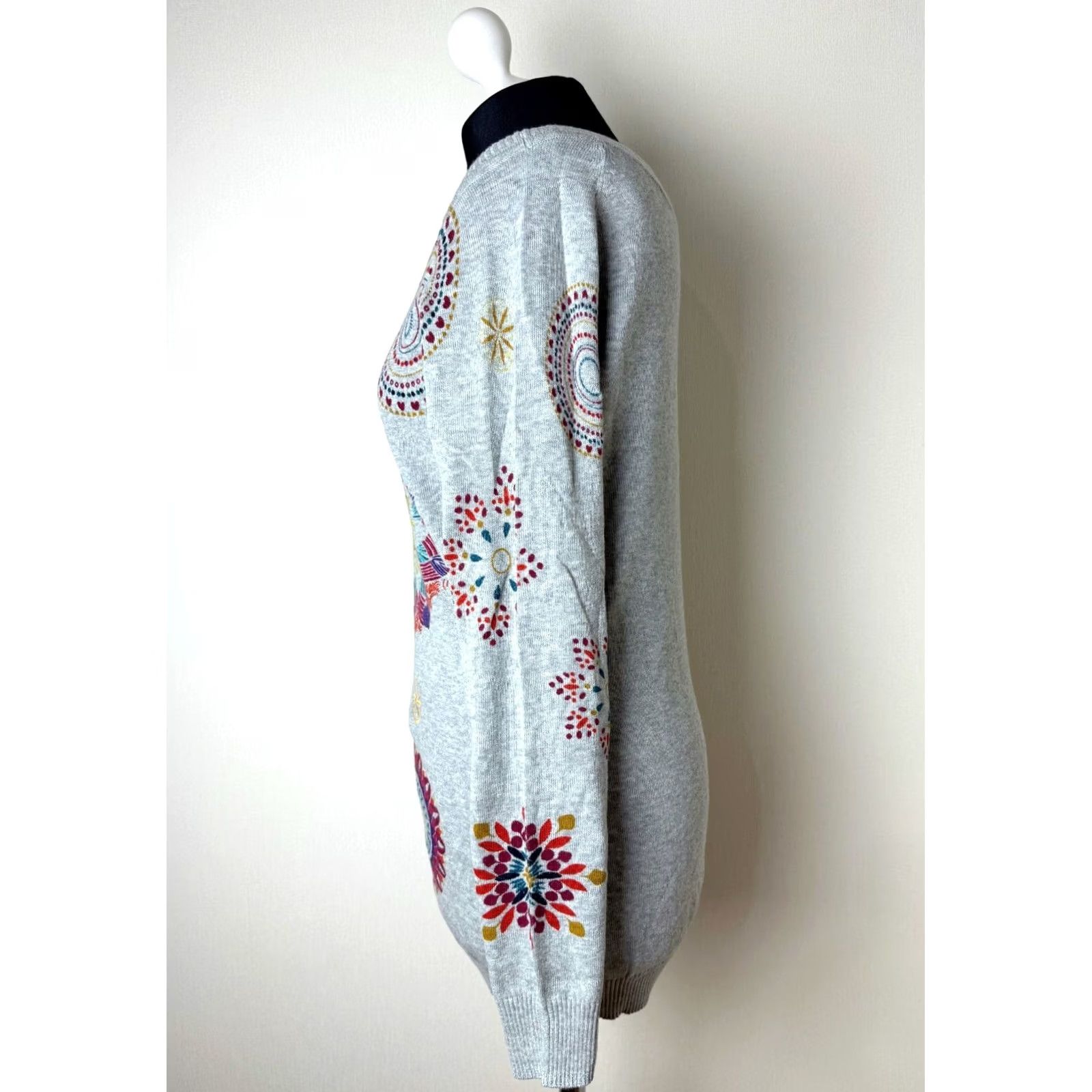 Desigual Desigual 2XL Jumper Pullover Womens Grey XXL Sweater Size XXL / US 16-18 / IT 52-54 - 2 Thumbnail