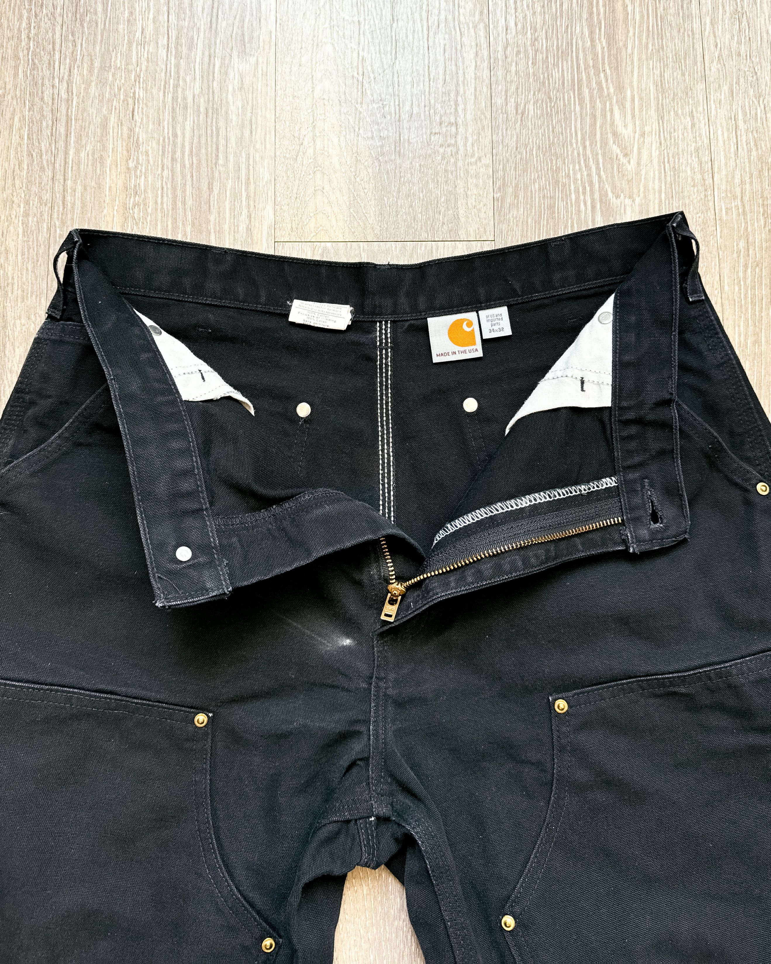 Carhartt Vintage Carhartt Double Knee Pants Black Men's 34 USA Made Size US 34 / EU 50 - 3 Thumbnail