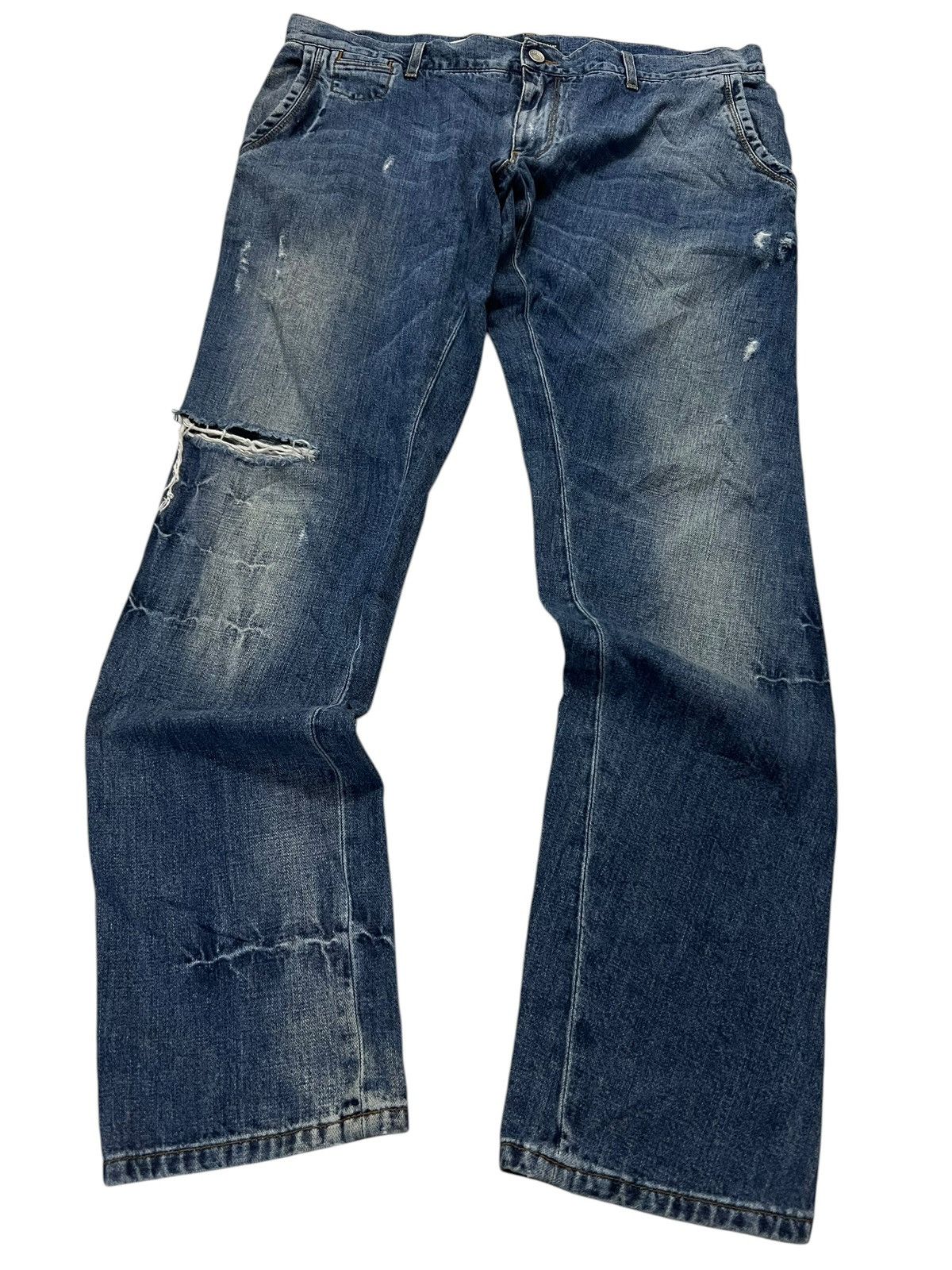 Dolce & Gabbana Dolce & Gabbana Distressed Mud Wash Jean Size US 36 / EU 52 - 1 Thumbnail