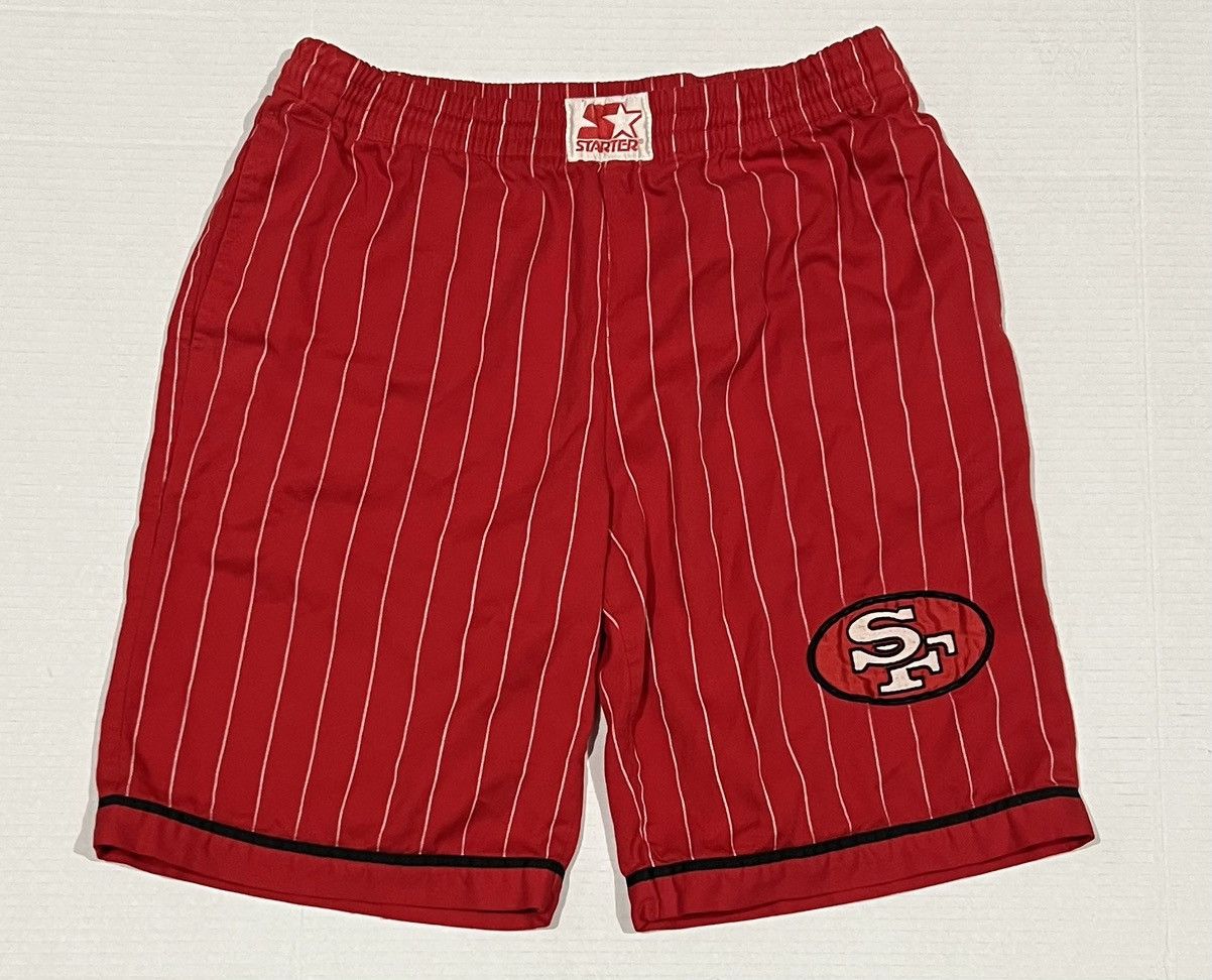Starter Vintage Rare 90s San Francisco 49ers Starter Shorts Nfl Red Size US 33 - 1 Thumbnail