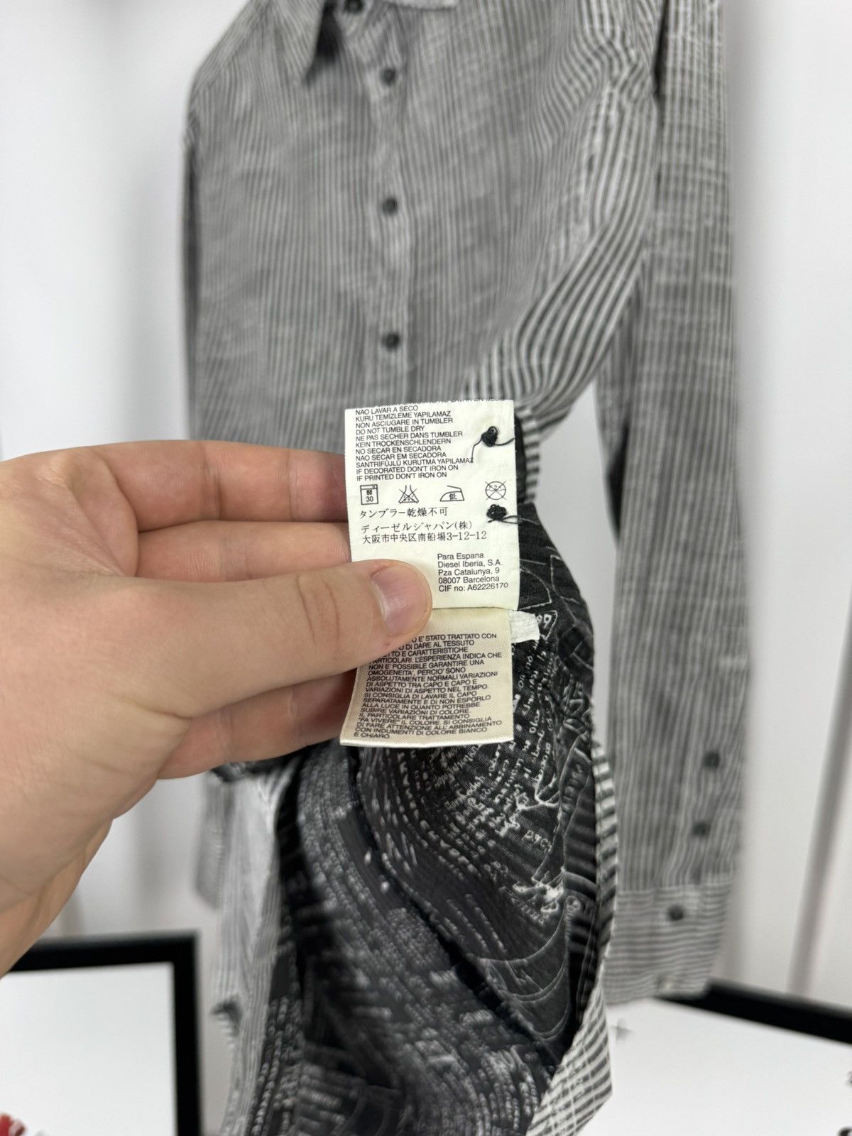 Diesel Vintage Diesel Graphic Grey Shirt Size US M / EU 48-50 / 2 - 9 Thumbnail